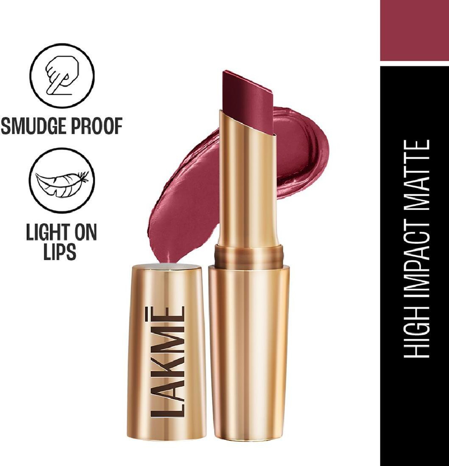 Image of LOTUS MAKE - UP Proedit Silk Touch Matte Lip Color Wine Whim SM08 (Wine, 4.2 g)