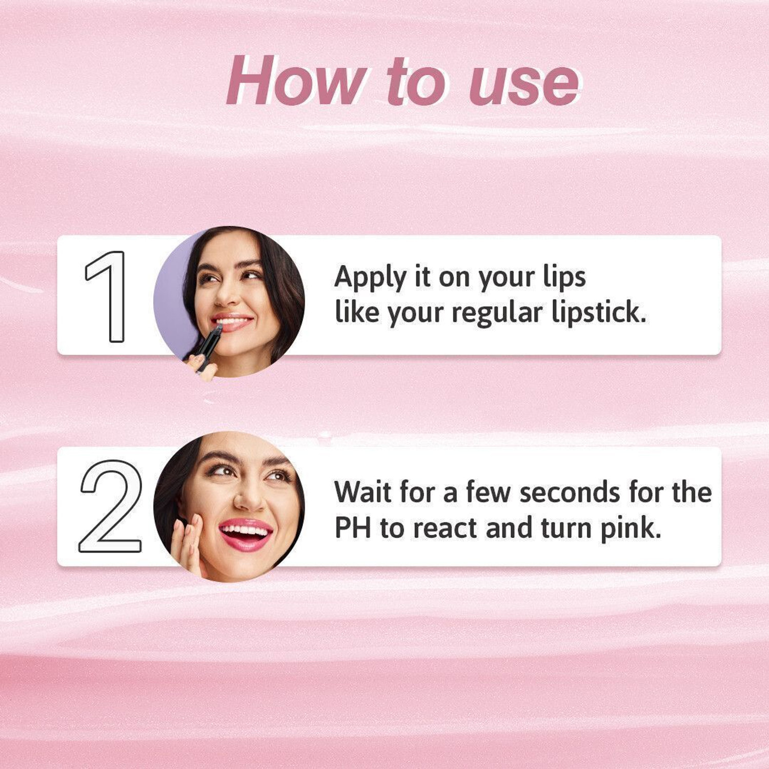 Image of GLAMVEDA PH Lipstick-Color Changing, Long Lasting & Moisturizing(Pack of 3) (Black, 12 g)