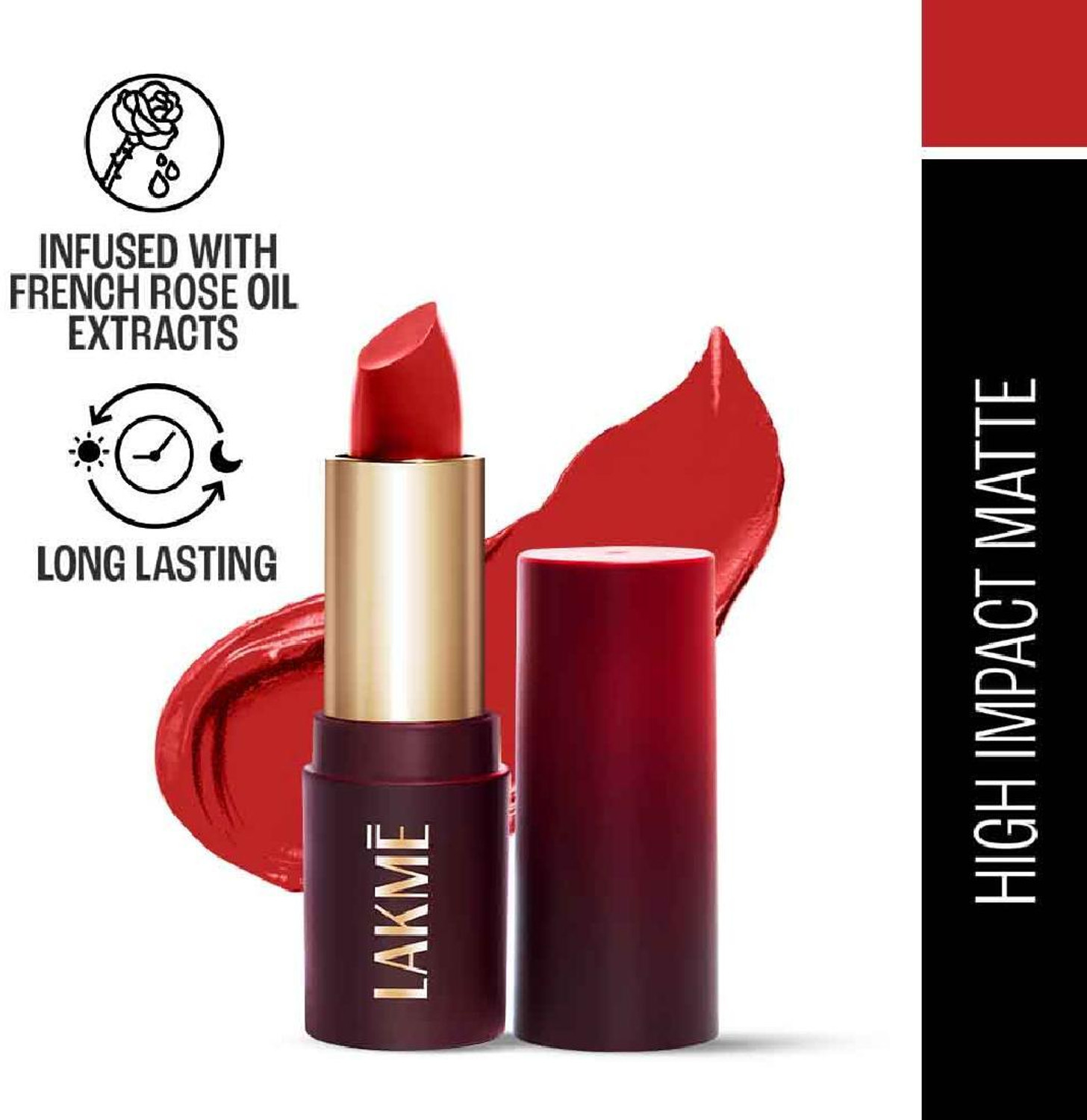 Lakmé Cushion Matte Lipstick  (Red Blaze, 4.5 g)