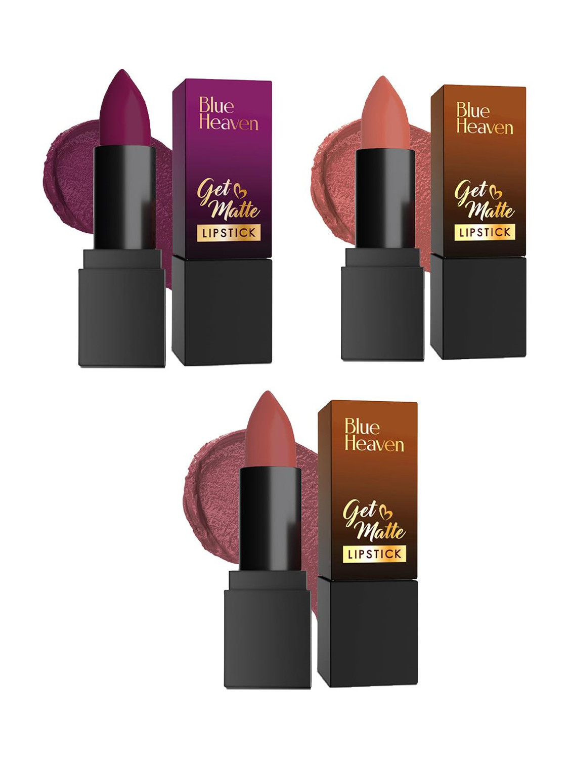 Image of BLUE HEAVEN Hyperstay Super Matte Lipstick (blushed wood, 5 g)