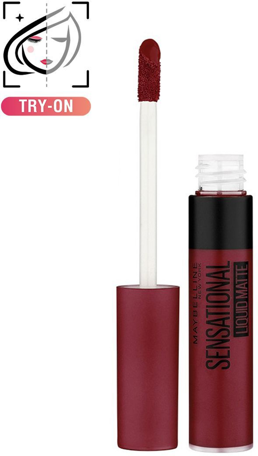 MAYBELLINE NEW YORK Sensational Liquid Matte Lipstick  (02 Soft Wine, 7 ml)