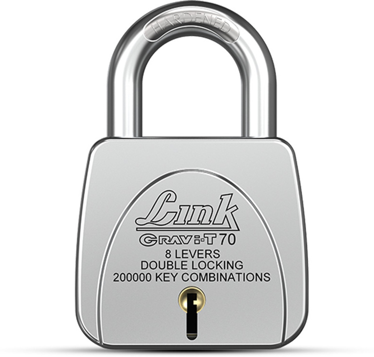 link gravi t 70mm padlock lock door office shop hardened shackle steel body