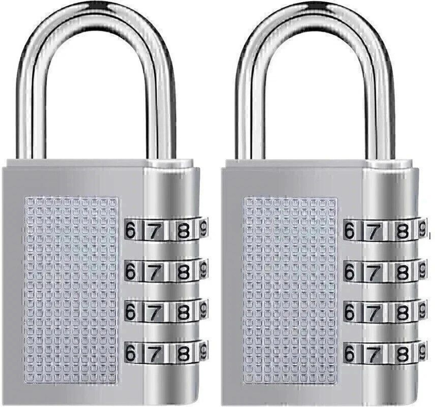 Techtest Combination 4 Digit Number Travel Luggage Password Lock For Home Office Gym School Padlock