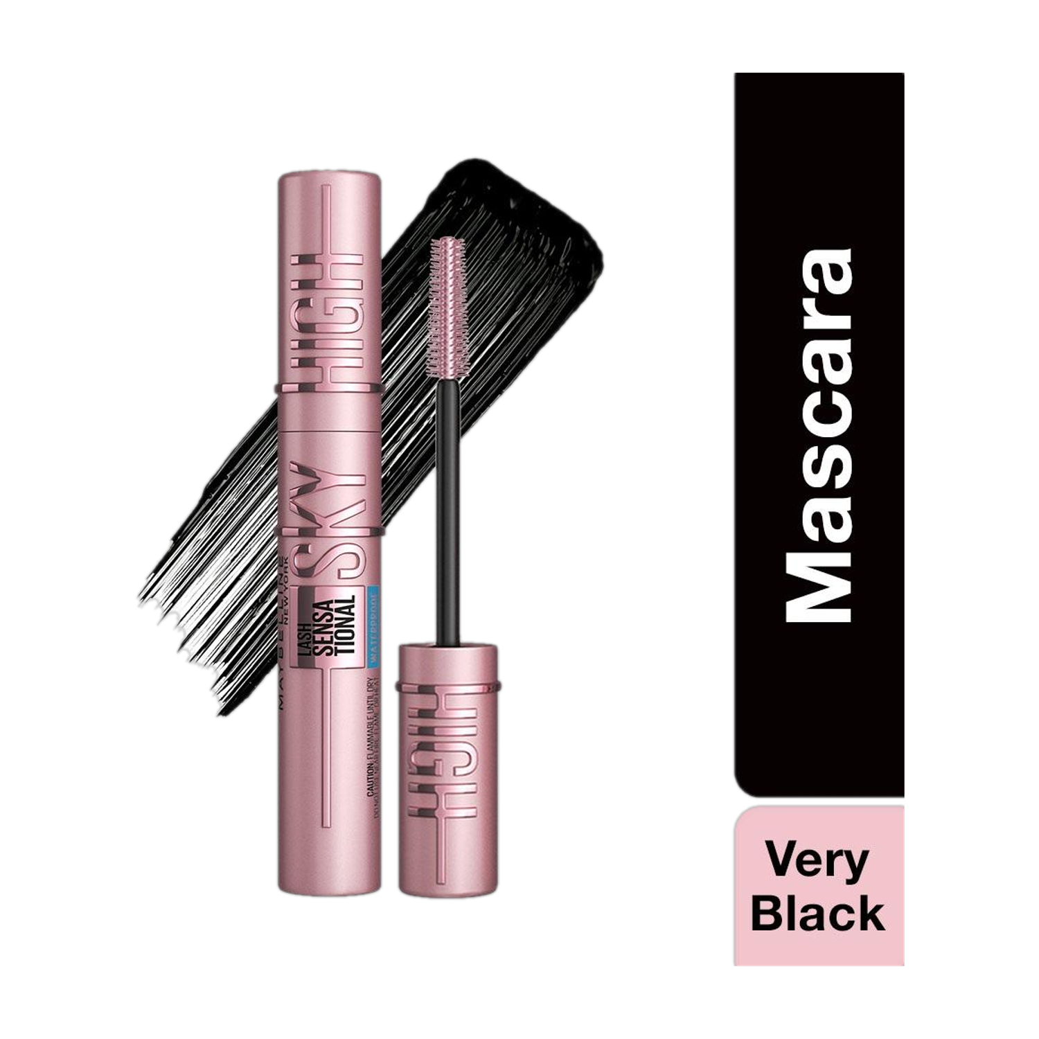 MAYBELLINE NEW YORK Sky High Mascara, Lengthening & Volumizing, Very Black, 6ml 6 ml