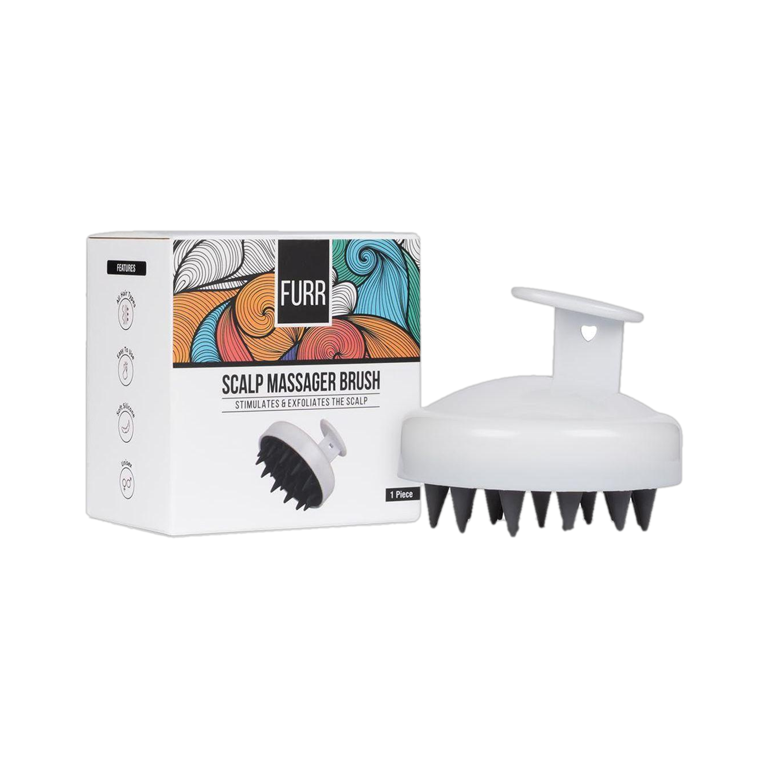 FURR By Pee Safe RC352 Scalp Massager Brush | Helps In Stimulating Blood Flow & Reducing Dandruff Massager