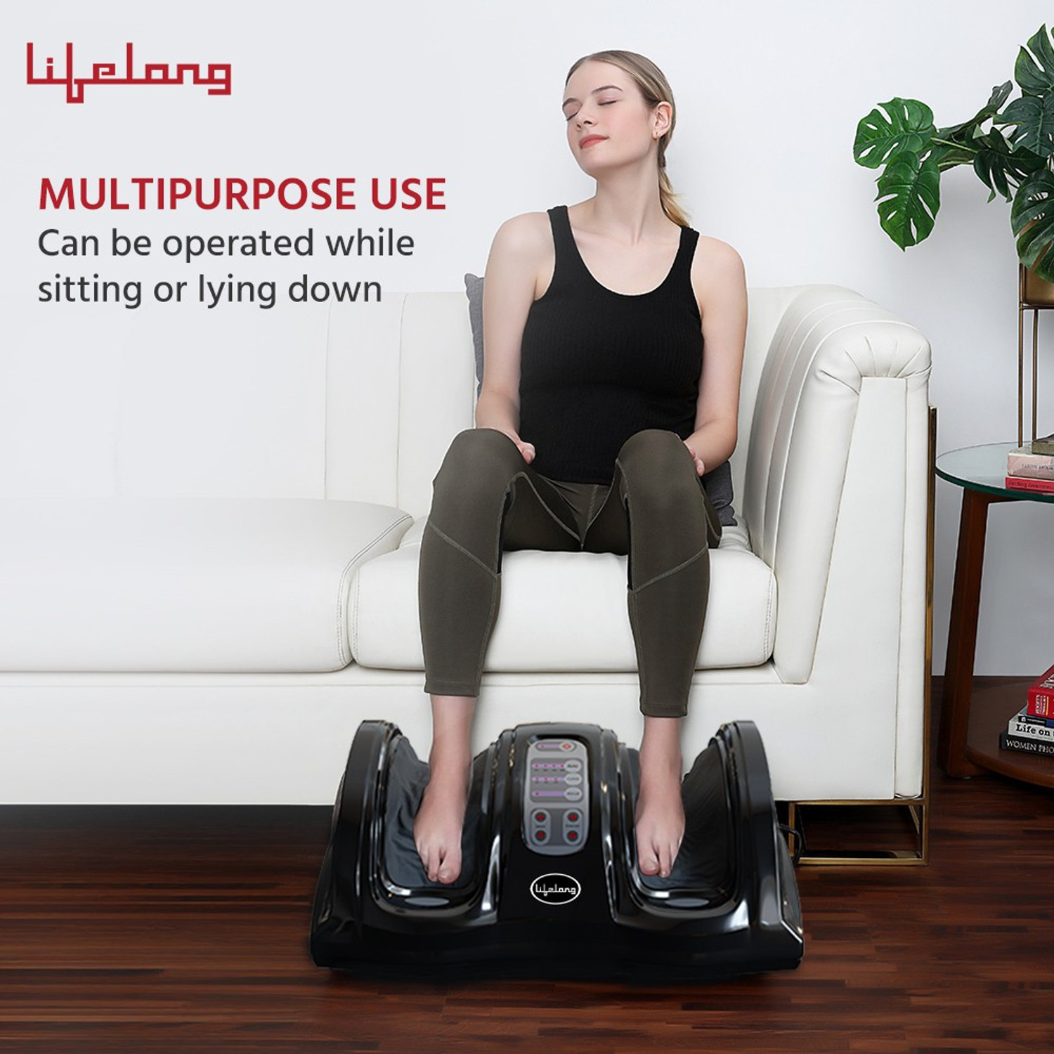 Image of Lifelong LLM486 Foot Massager with Vibration for Pain Relief & Improved Blood Circulation Massager