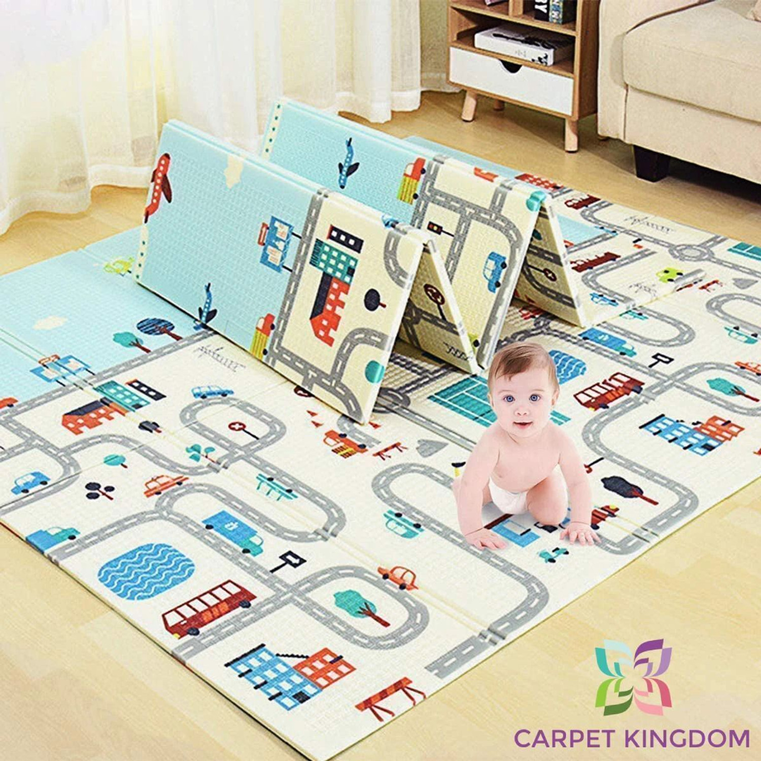 CARPET KINGDOM Cotton Baby Play Mat