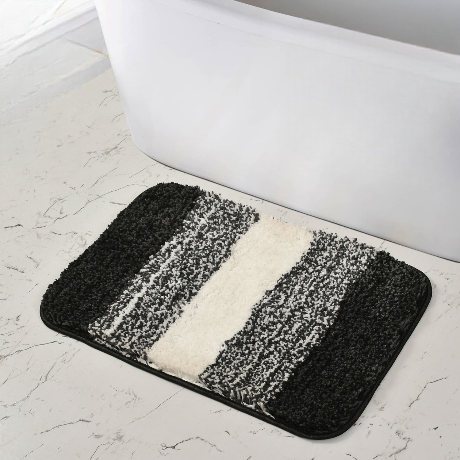 Image of HomeStore-YEP Microfiber Door Mat (Dark Grey, Pack of 2, Medium)