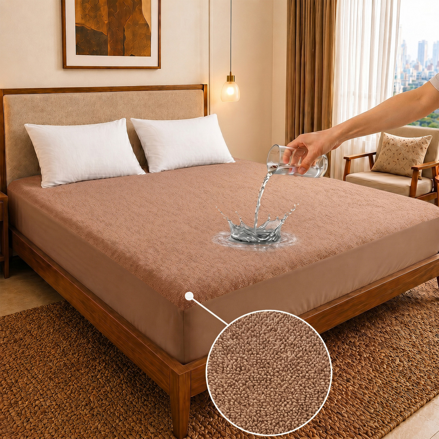 Dream Care Fitted Queen Size Breathable, Stretchable, Waterproof Mattr
