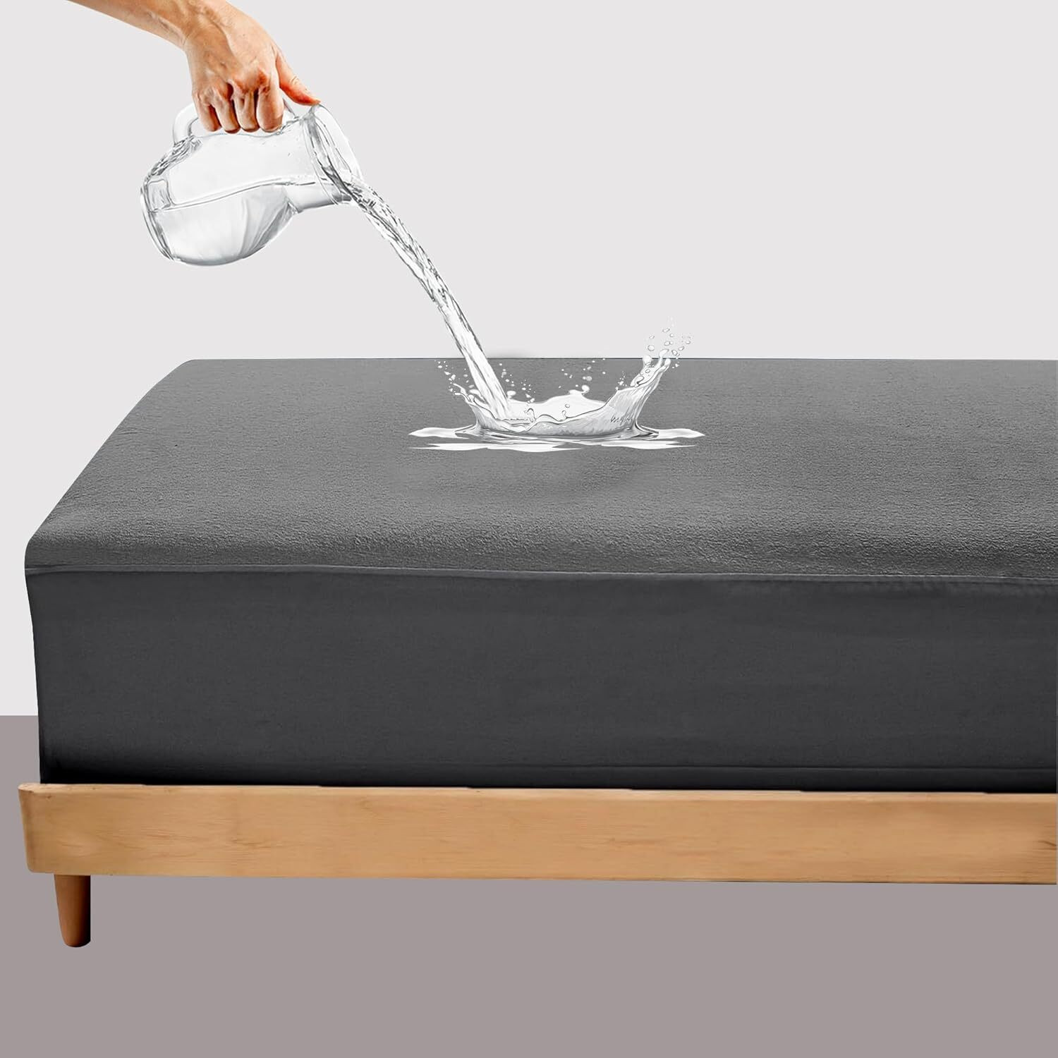 Mattress Protector Fitted Queen Size Waterproof Mattress Cover