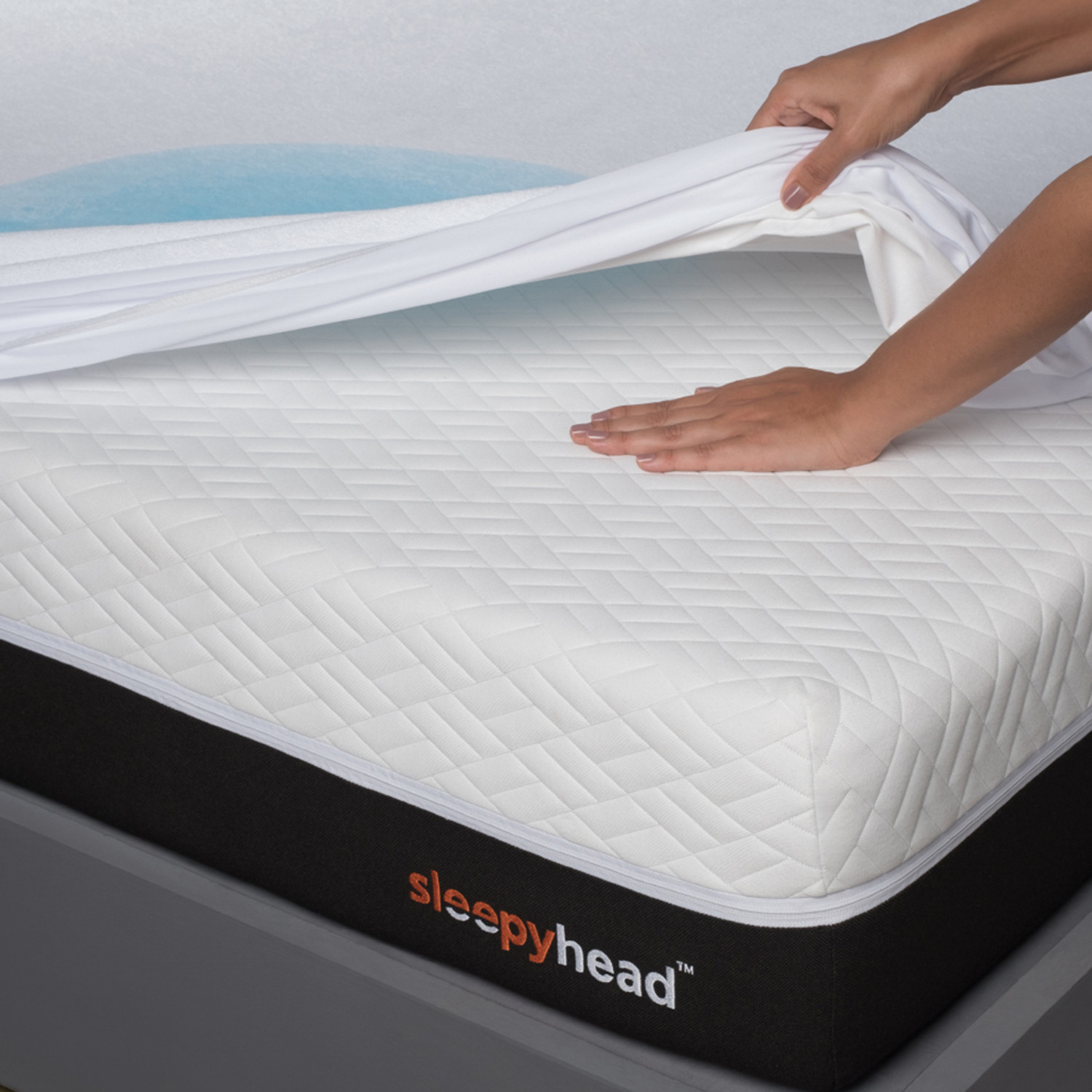 Image of Sleepyhead Double Size Fitted Blend Breathable, Stretchable, Waterproof Mattress Cover