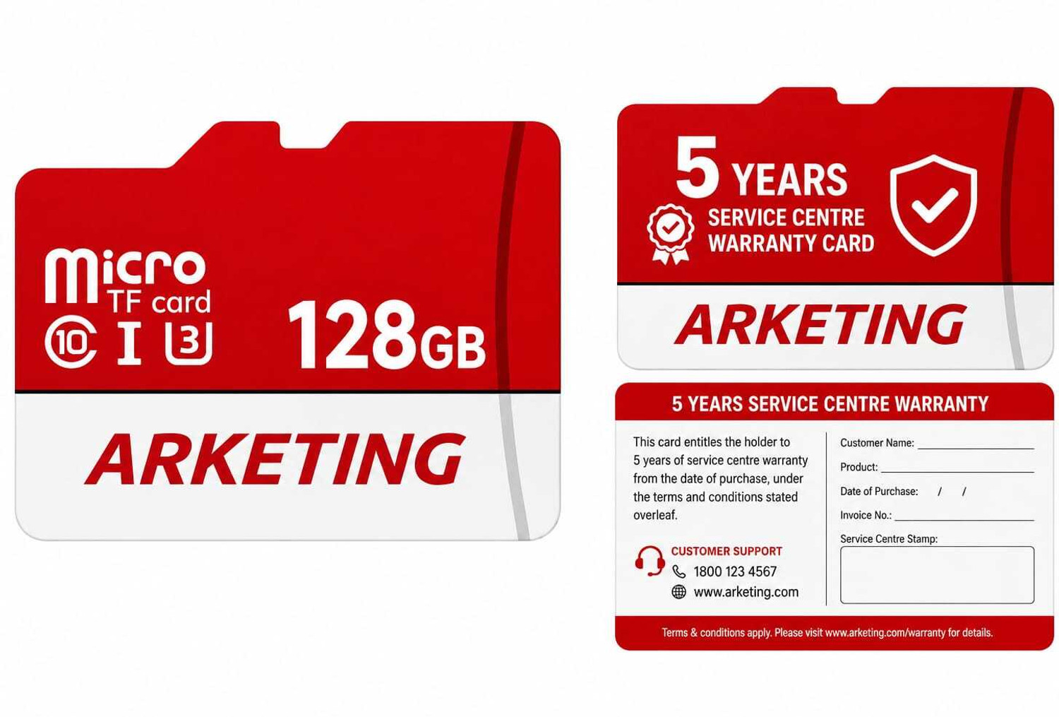 Image of ARKETING ARK256PROW XPRO 256 GB MicroSD Card Class 10 120 MB /s Memory Card Compatible with Camera, Mobile, Computer, Tablet