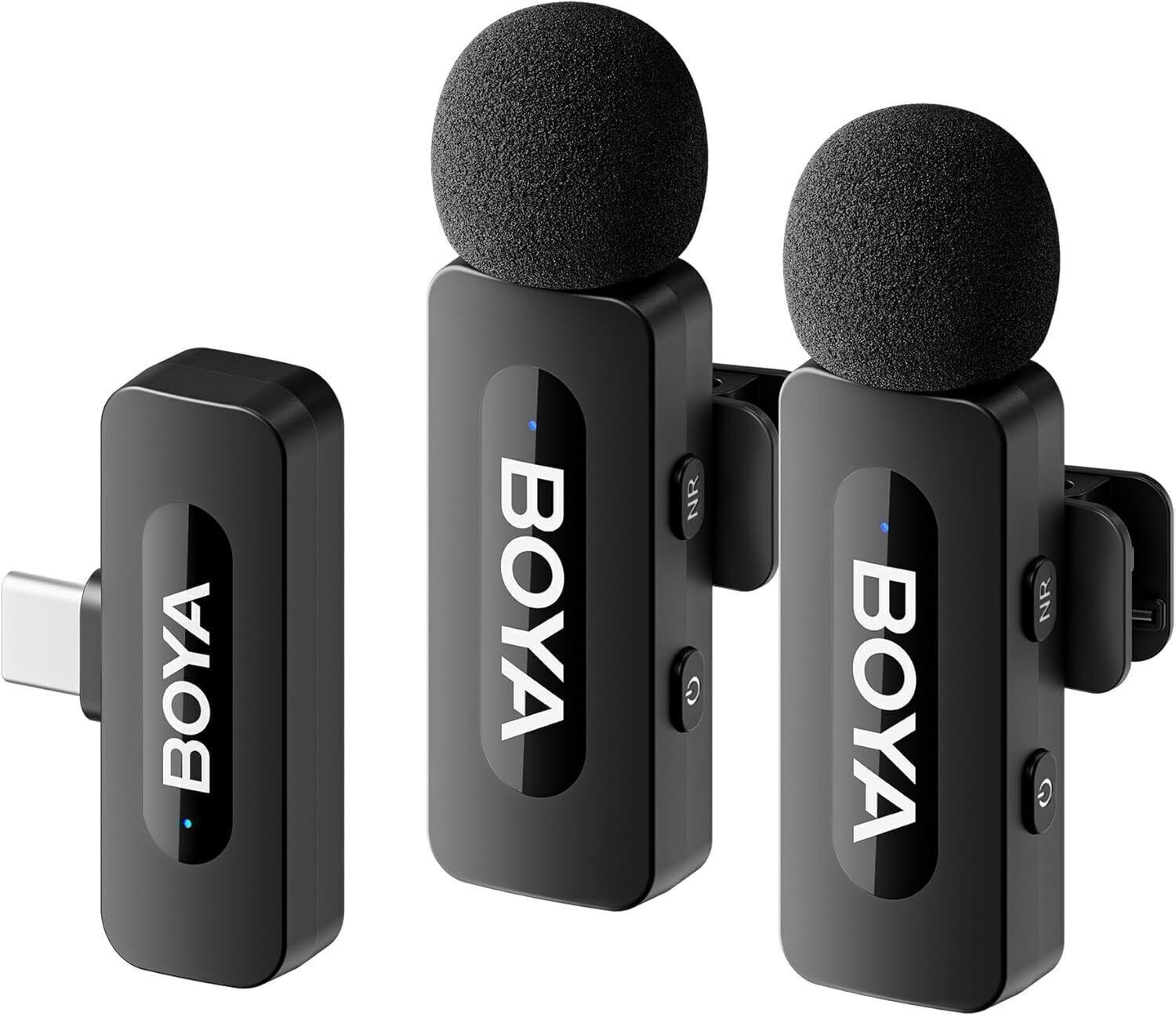 BOYA BY-V20 2.4 ghz Omnidirectional Wireless Microphone System with 2 