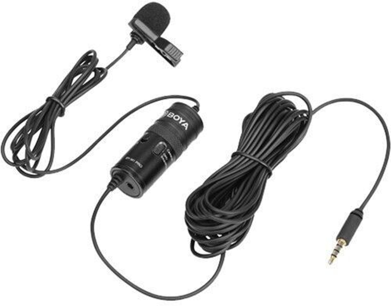 BOYA BY-M1 Pro Omnidirectional Lavalier Condenser Microphone with Gain