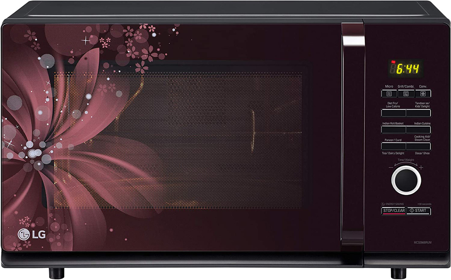 Image of LG 32 L Auto Cook Menu, Stainless steel cavity, 360 degree Motorised Rotisserie for Bar-be-queing, Indian Cuisine, Tandoor Se, Steam Clean & Diet Fry) Convection Microwave Oven