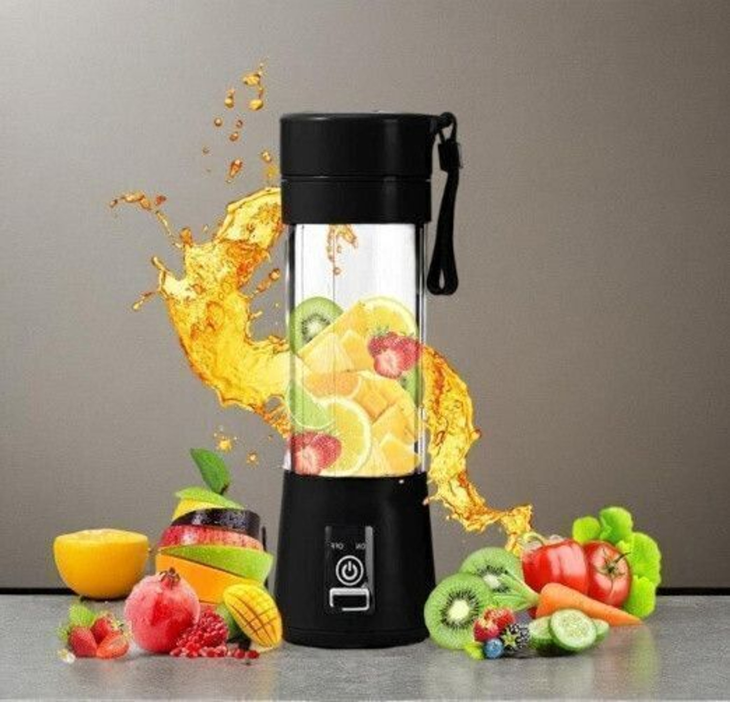 Image of Radhe Pro Fruit Juicer 200 W Juicer Mixer Grinder (AE 945A PORTABLE BLENDER FOR SMOOTHIES SHAKES FOR OFFICE,GYM,TREKKING,HOME USE | 1 Jar | Multicolor)