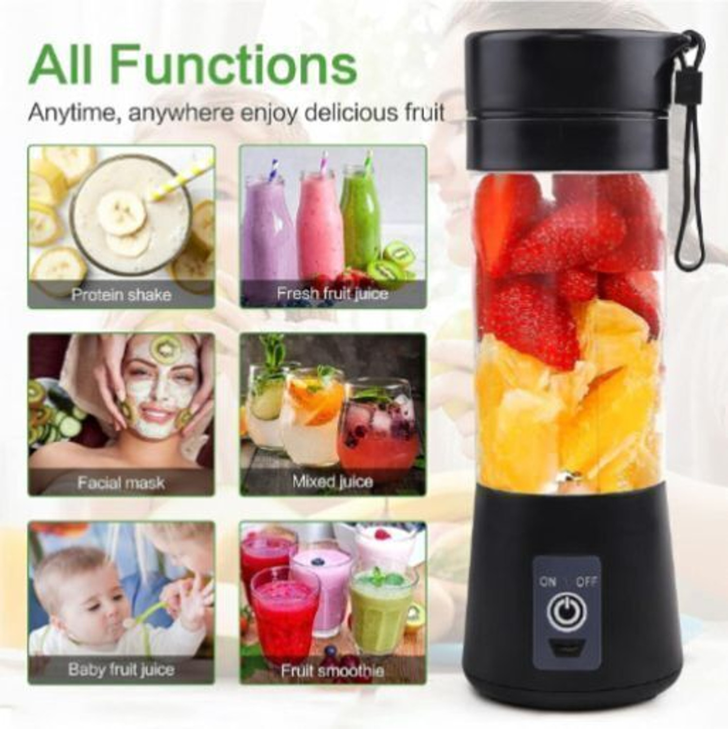 Image of JayGopalTrendz Portable Juicer 0.1 40 W Juicer (Juicer001 green | Multicolor)