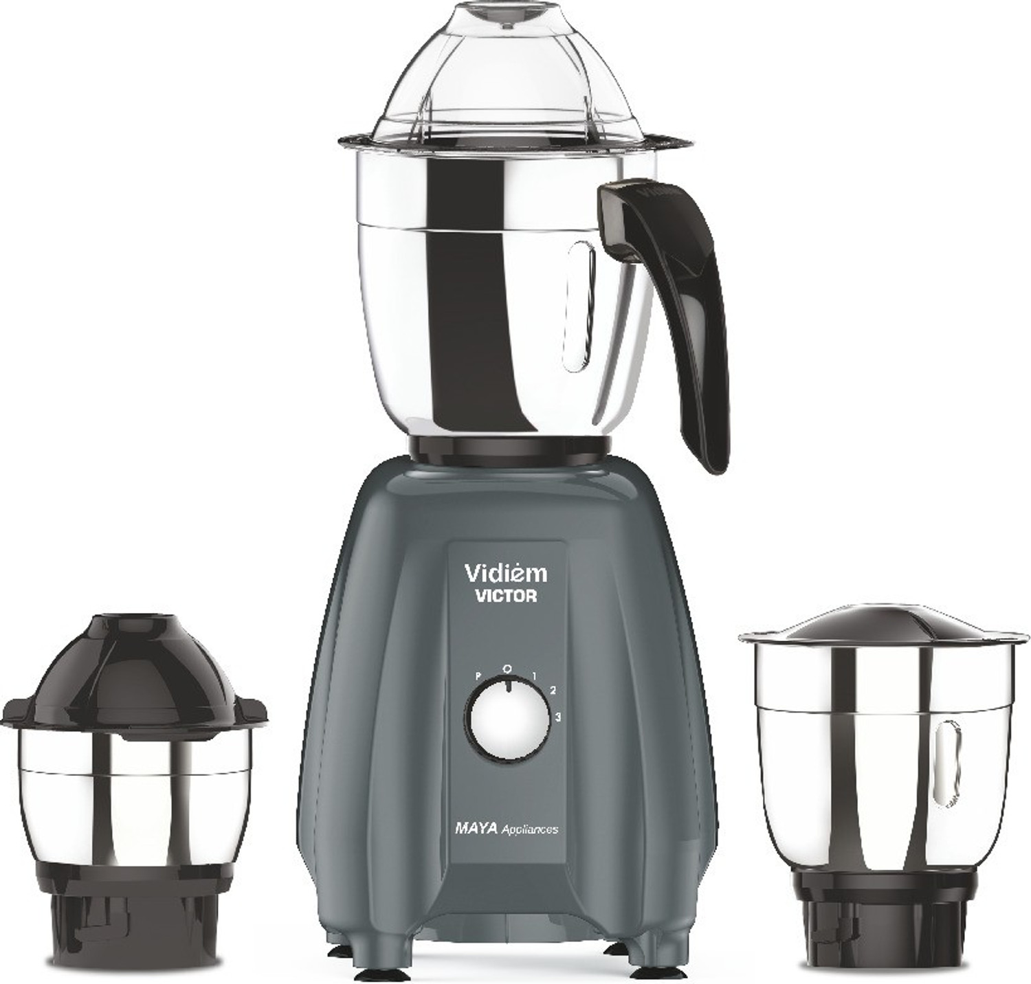 Image of Fogger Powerful Motor 750 W Mixer Grinder (Black And Grey 750 watt | 3 Jars | Grey)