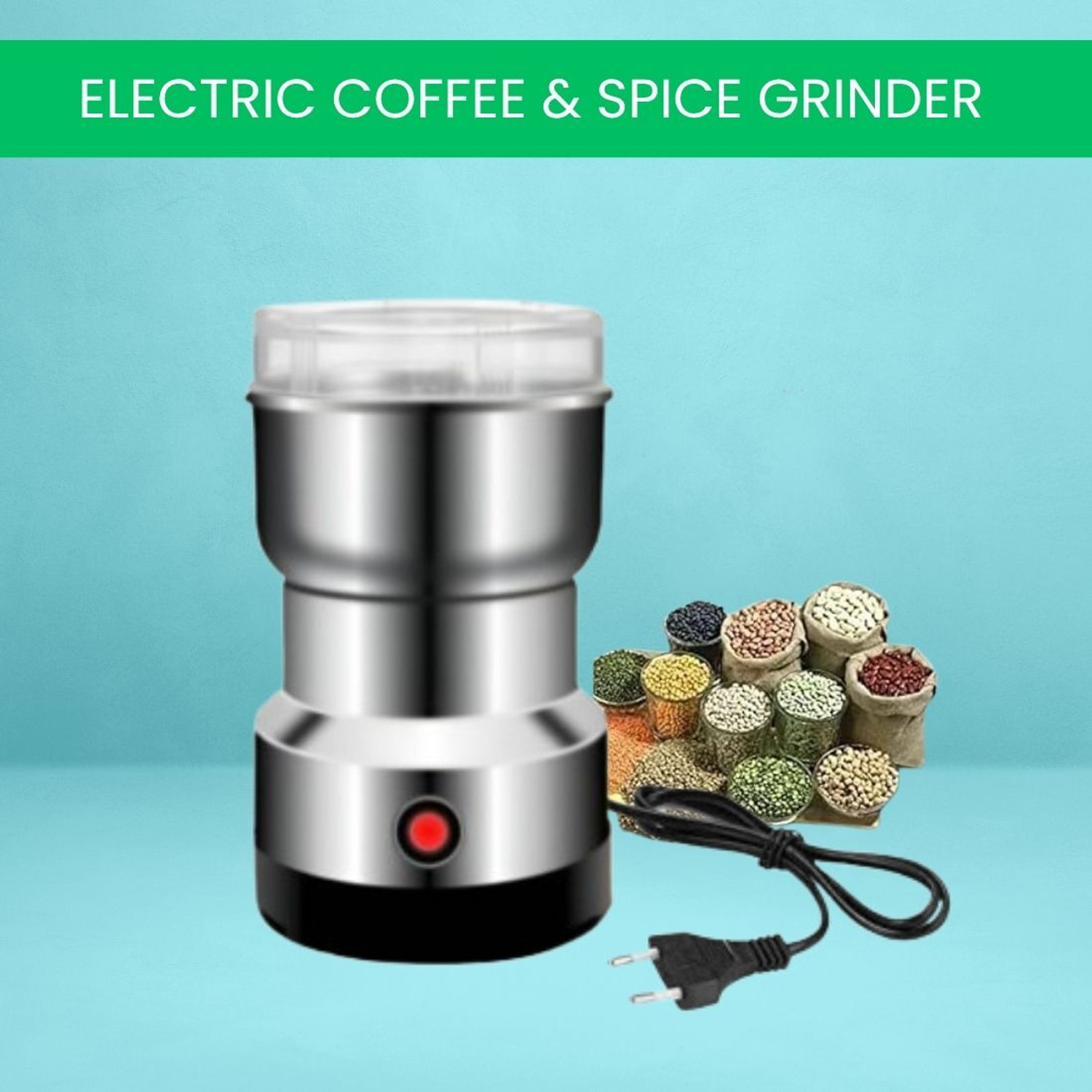 Image of Manasa Grinder 1 200 W Mixer Grinder (Electric Mixer Grinder, Coffee Maker for Kitchen Nuts, Masala & Onion GarlicK267 | 1 Jar | Silver)