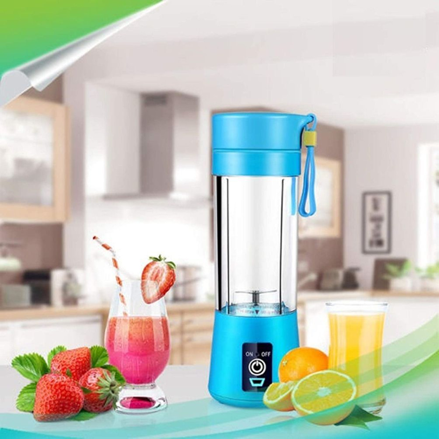 Image of princemarkett Pro Fruit Juicer 200 W Juicer Mixer Grinder (AK 918A PORTABLE BLENDER FOR SMOOTHIES SHAKES FOR OFFICE,GYM,TREKKING,HOME USE | 1 Jar | Multicolor)