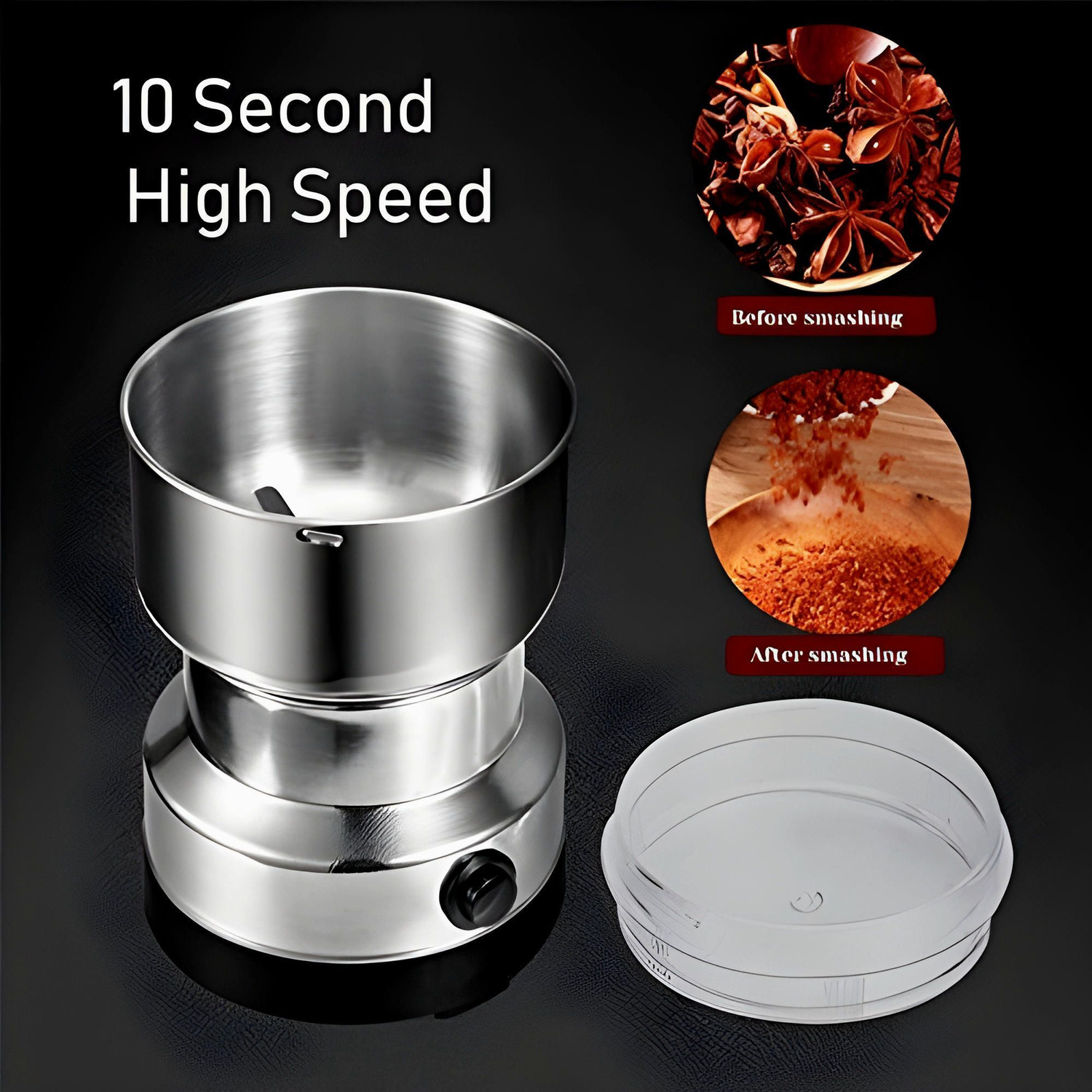 Image of Manasa Grinder 1 200 W Mixer Grinder (Electric Mixer Grinder, Coffee Maker for Kitchen Nuts, Masala & Onion GarlicK267 | 1 Jar | Silver)