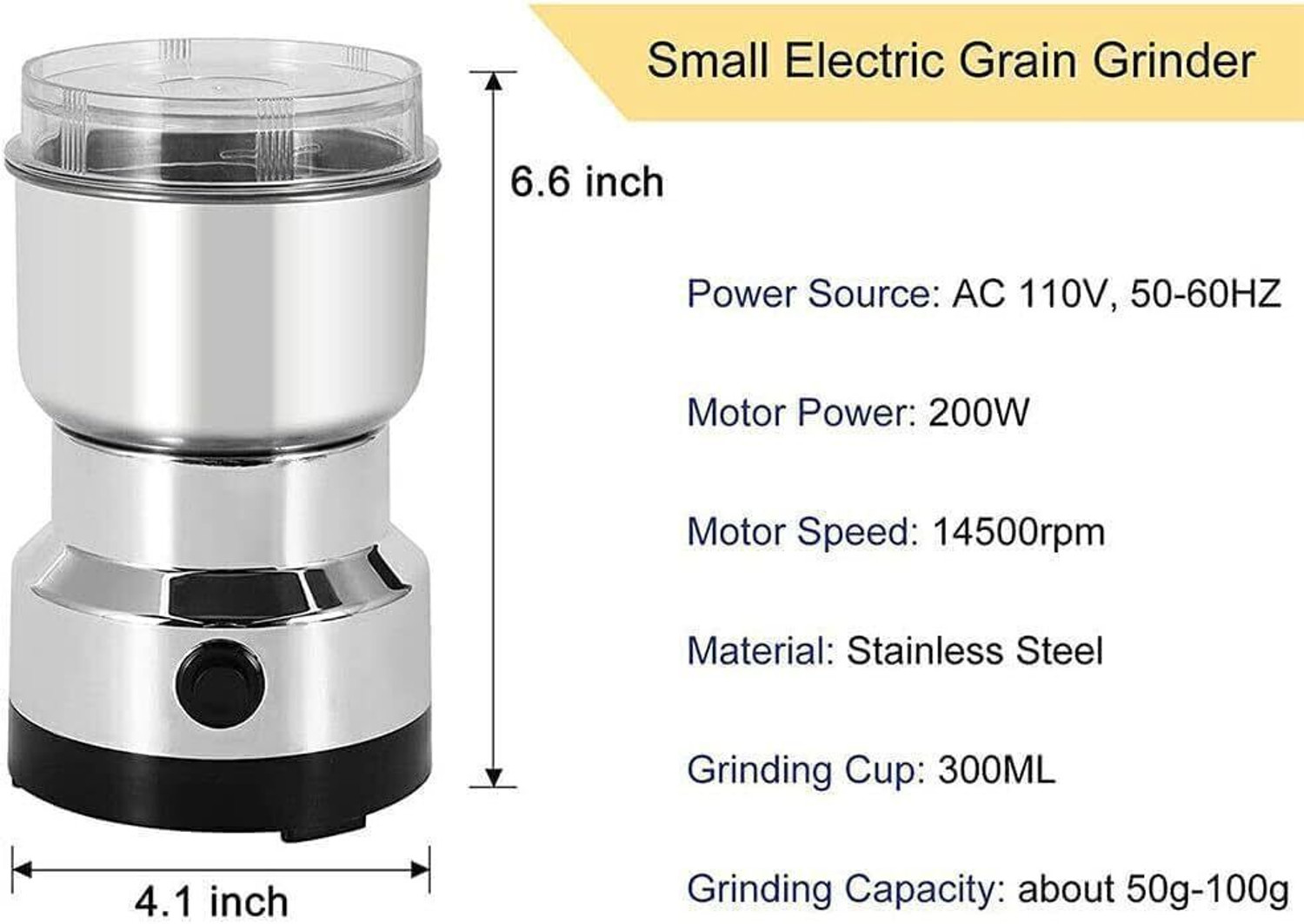 Image of DAKSHWAY PRO 450 W Juicer Mixer Grinder (P20 Grinder Stainless Steel Electric Coffee & Spice Grinder Mixer | 1 Jar | Multicolor)