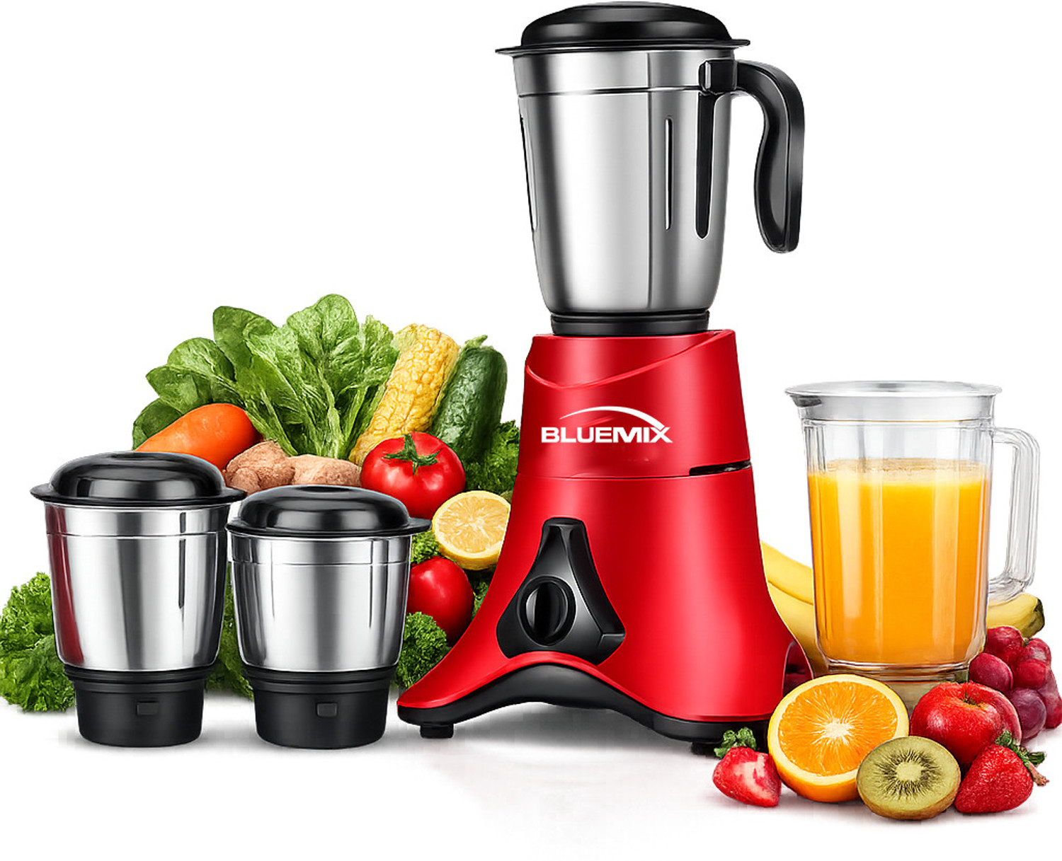 Image of Elvara creations JC-09 250 W Juicer Mixer Grinder (JWC-09 | 2 Jars | Multicolor)