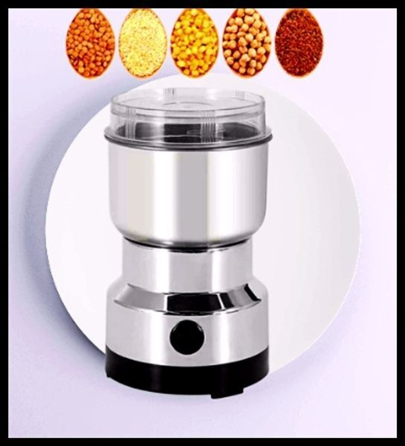 Image of Manasa Pro 450 W Juicer Mixer Grinder (Portable Grinder, USB Rechargeable Mini Grinder, Electric Grinder for mix 24 | 1 Jar | Silver)