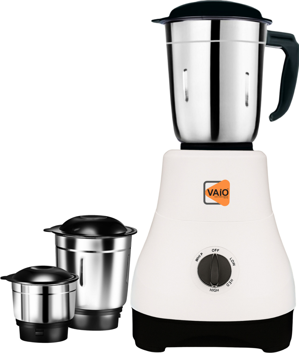 Image of Fogger Powerful Motor 750 W Mixer Grinder (Black And Grey 750 watt | 3 Jars | Grey)