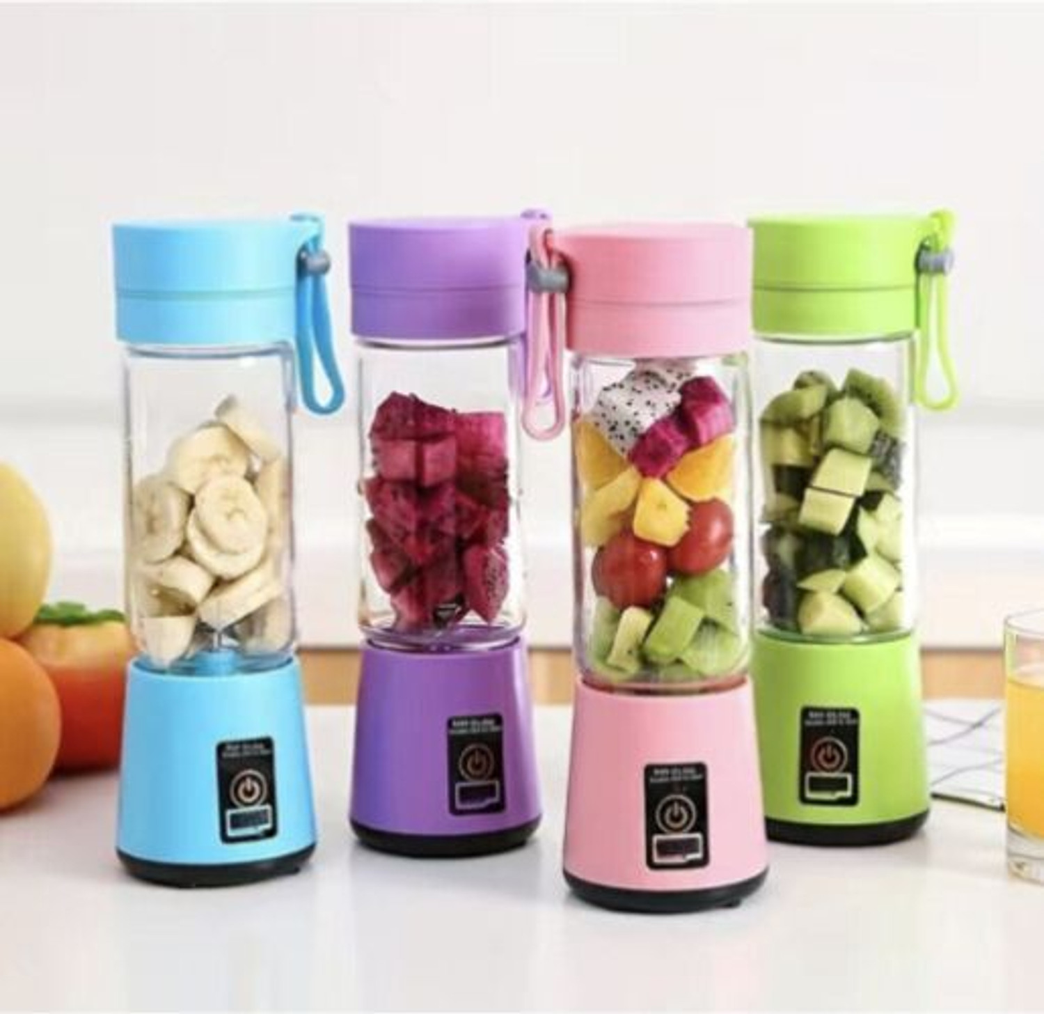 Image of princemarkett Pro Fruit Juicer 200 W Juicer Mixer Grinder (Msk 6046A Electric Juice Maker Juicer Bottle Blender Mixer Rechargeable Bottle | 1 Jar | Multicolor)