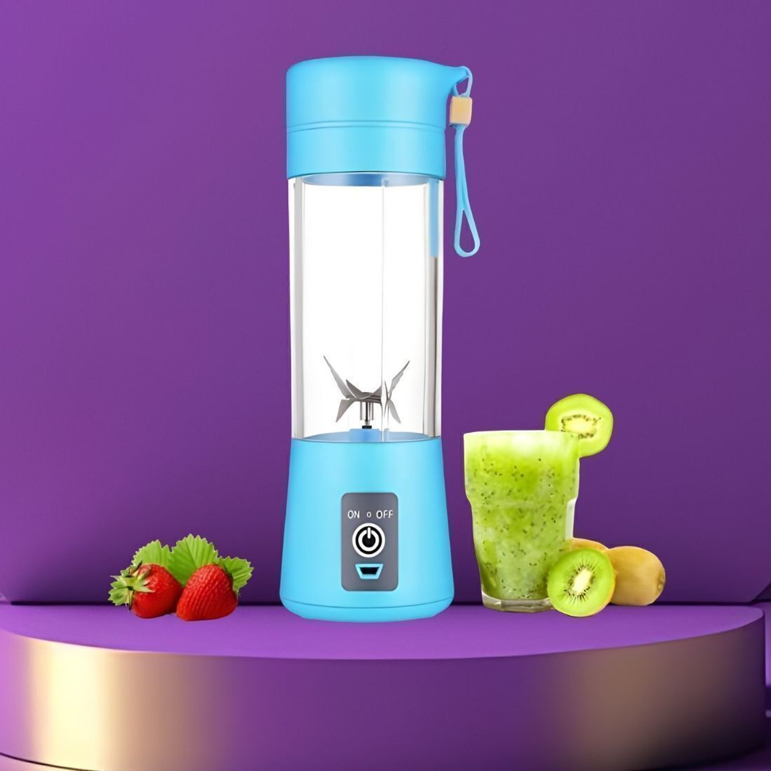 Image of princemarkett Pro Fruit Juicer 200 W Juicer Mixer Grinder (Msk 6027A Electric Juice Maker Juicer Bottle Blender Mixer Rechargeable Bottle | 1 Jar | Multicolor)
