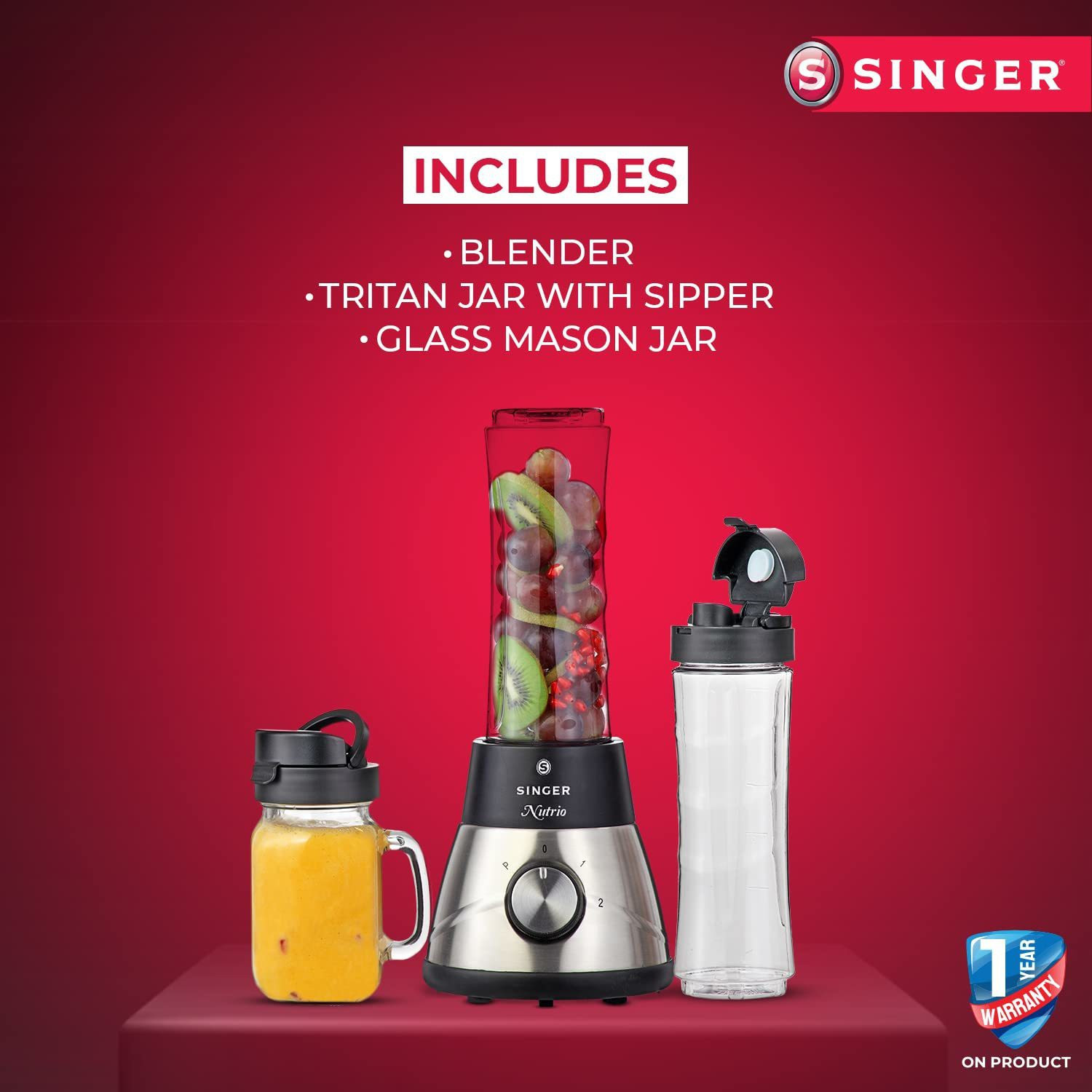 Image of SINGER SPB600BNE 300 W Juicer