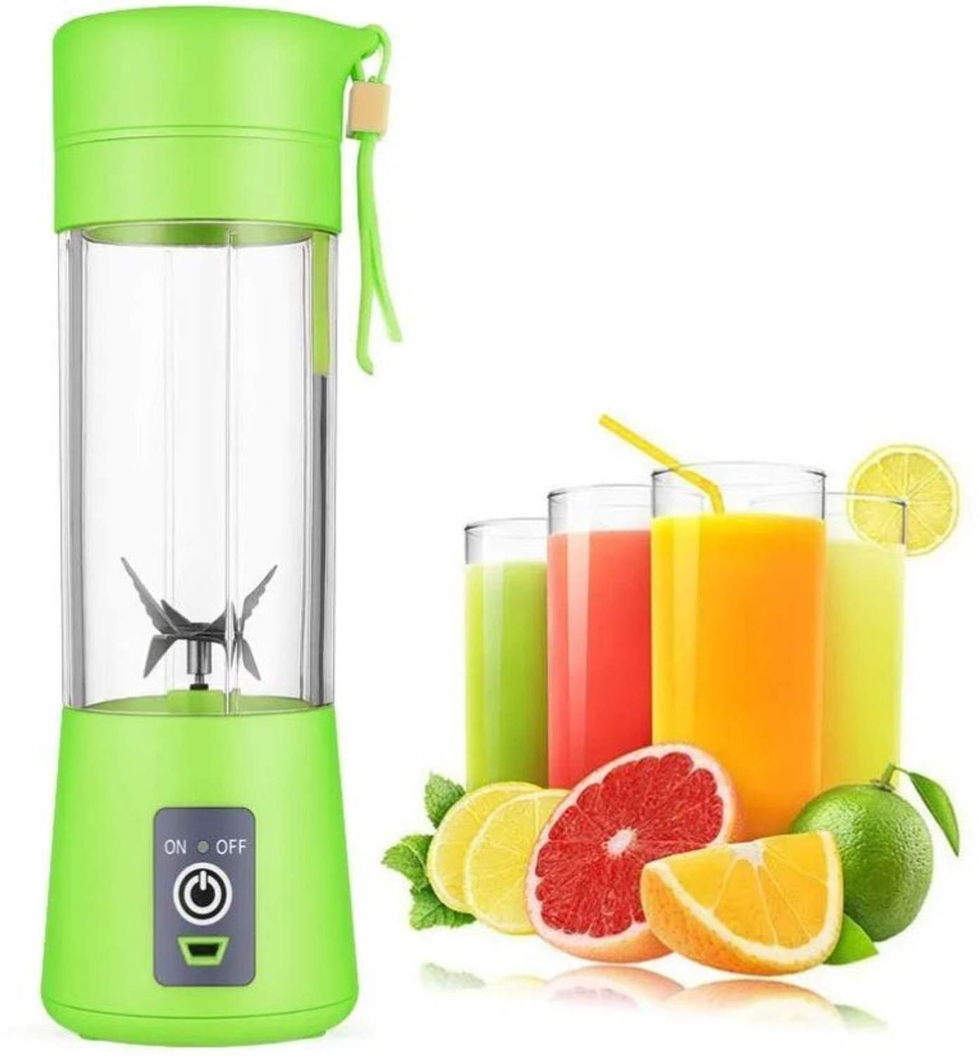 Image of JayGopalTrendz Pro Fruit Juicer 200 W Juicer Mixer Grinder (PORTABLE BLENDER FOR SMOOTHIES SHAKES FOR OFFICE,GYM,TREKKING,HOME USE | 1 Jar | Multicolor)