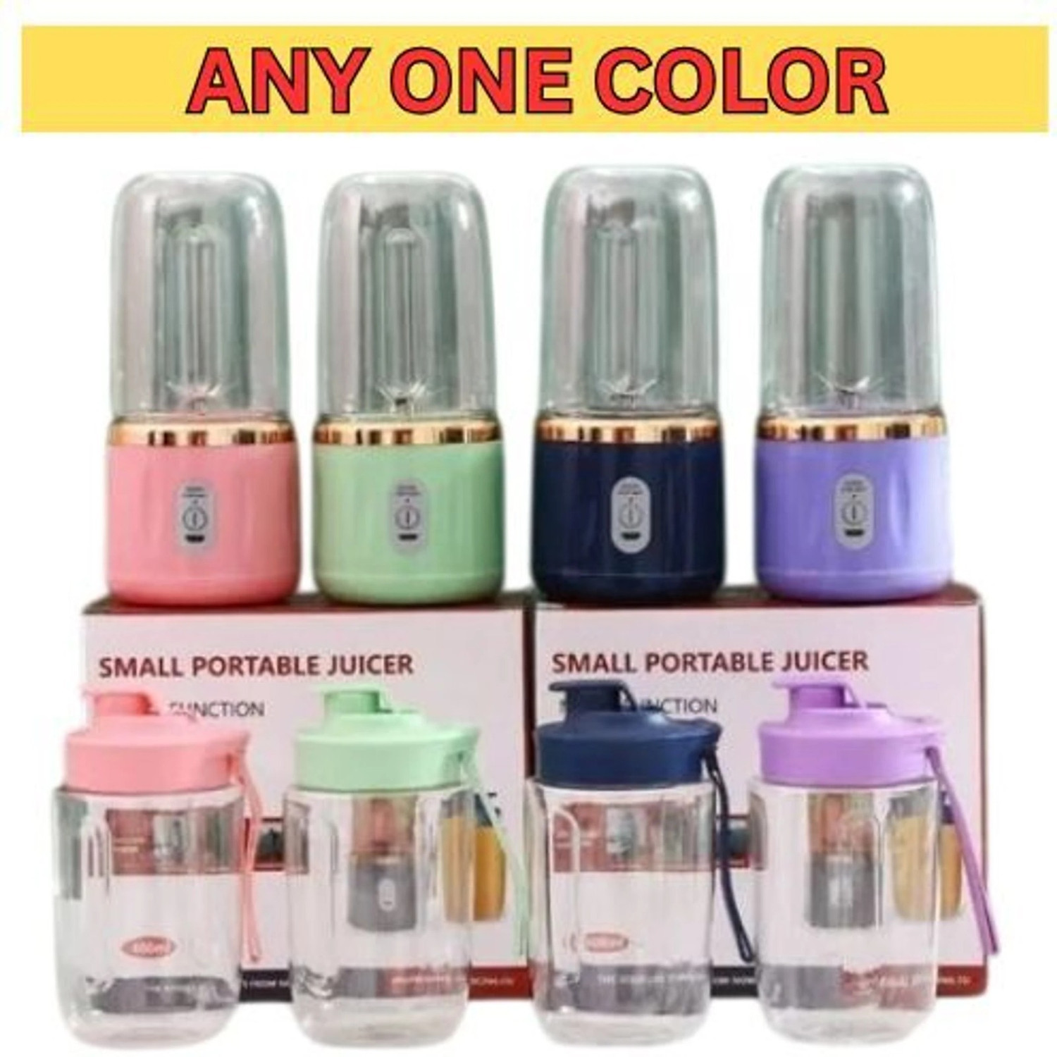 Image of jiyanshi B 1 40 W Juicer (USB Portable Blender | 1 Jar | Multicolor)