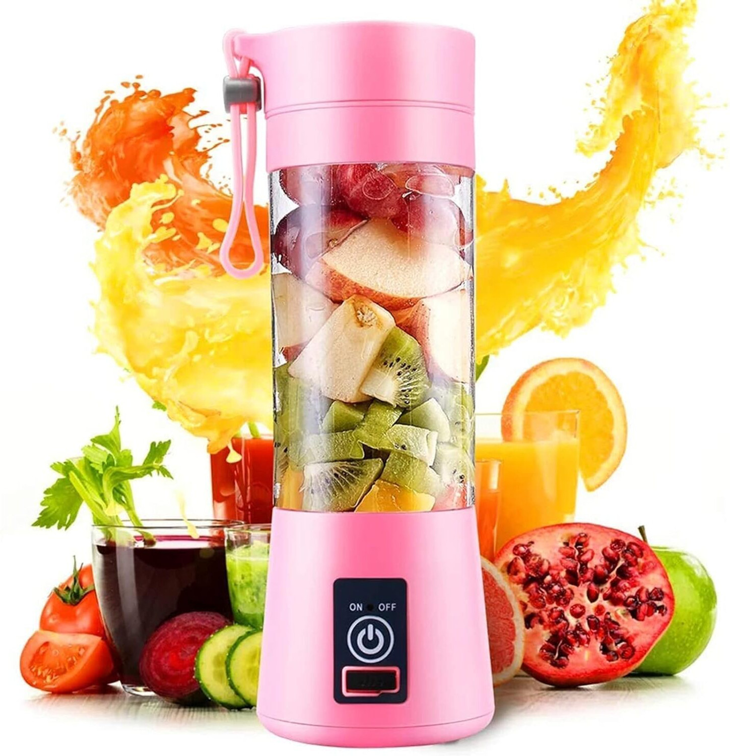 Image of jiyanshi B 1 40 W Juicer (USB Portable Blender | 1 Jar | Multicolor)