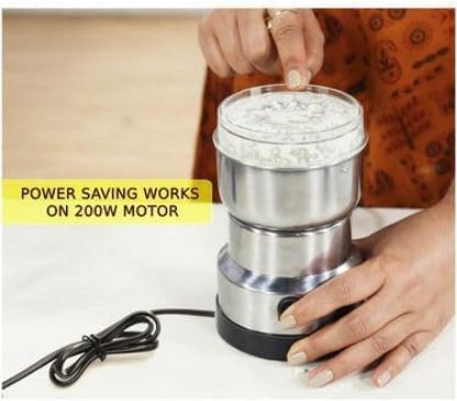 Image of Manasa FOLDING JAR-Wet Mixer Juicer&Coconut Chutney Ginger Garlic Paste100%Copper Motor 350 W Juicer Mixer Grinder (japan350W,36000RPM ABS Hybrid Unbreakable Plastic Body&Stainless Steel-With Easy | 1 Jar | Black 48)