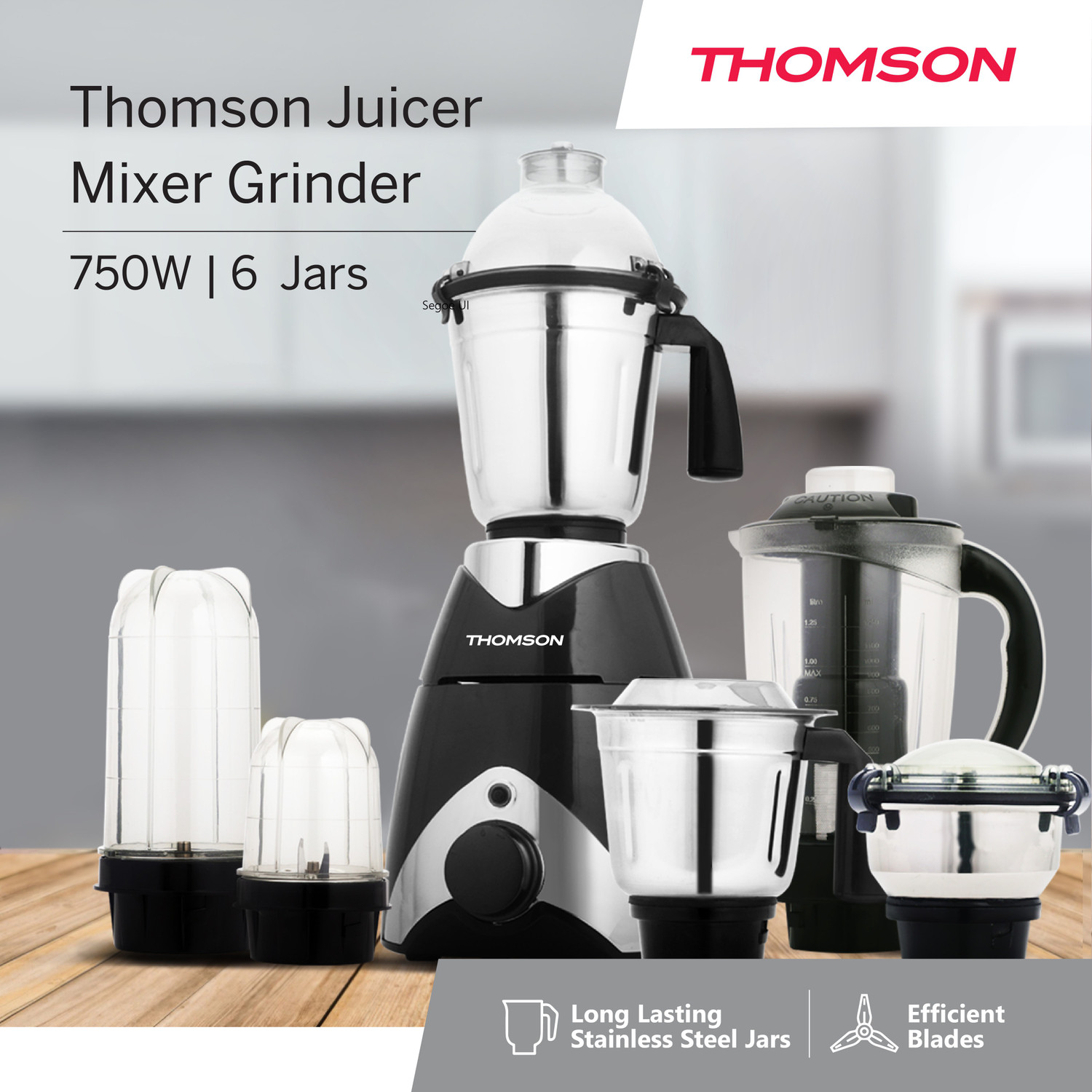 Image of Thomson MX03 750 W Juicer Mixer Grinder