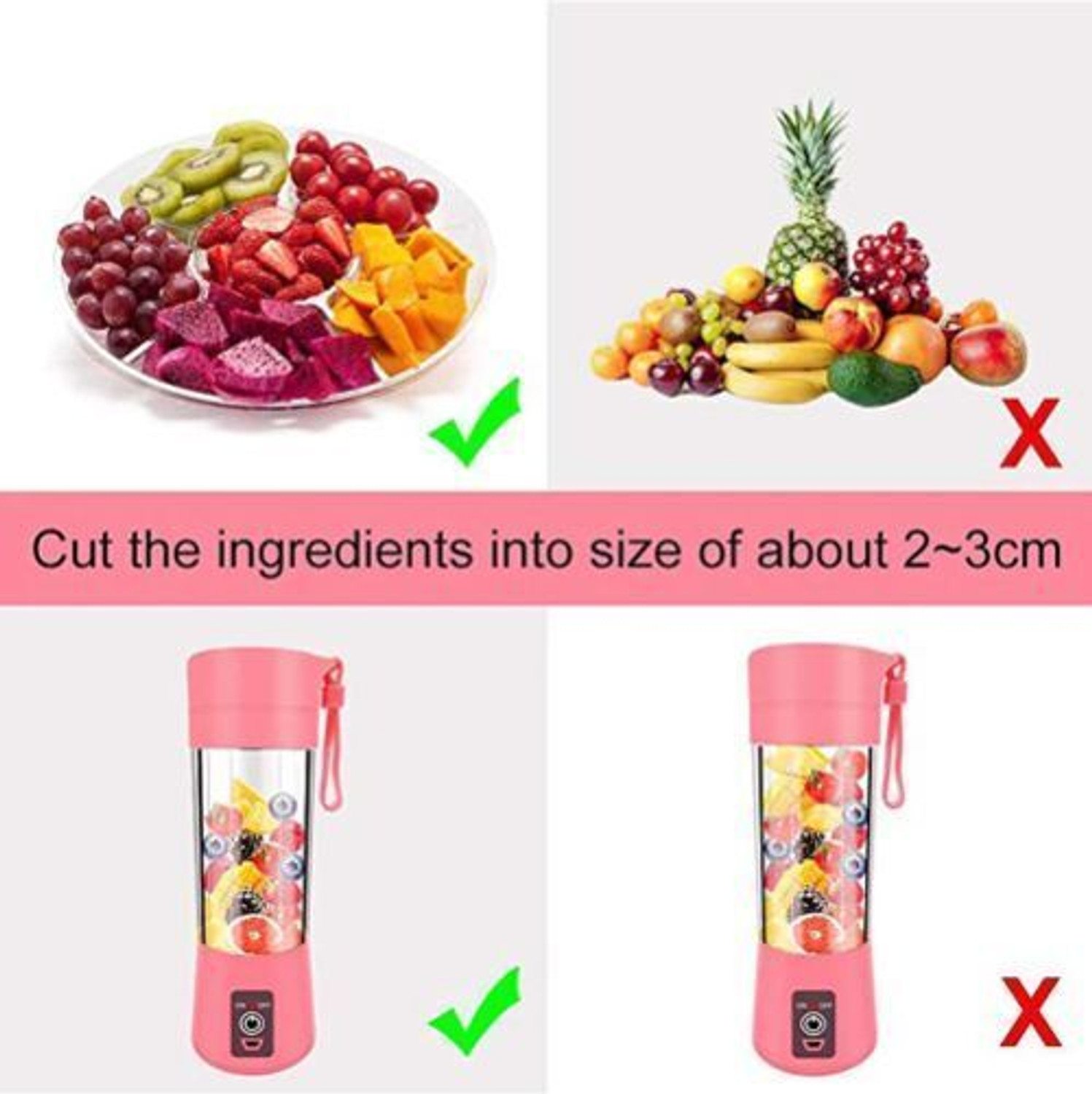 Image of GYVM ENTERPRICE Pro Fruit Juicer 200 W Juicer Mixer Grinder (AYY 463Y RECHARGEABLE PORTABLE USB JUICER BOTTLE SLECTRIC MIXER BLENDER GRINDER | 1 Jar | Multicolor)