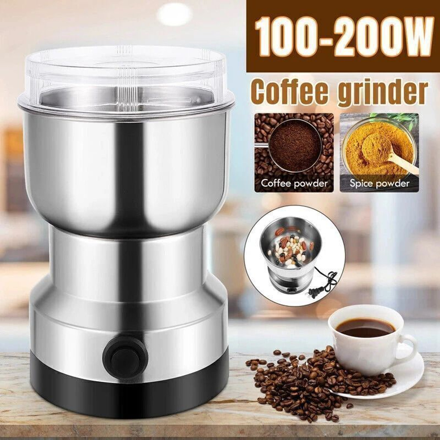 Image of princemarkett Pro Fruit Juicer 200 W Juicer Mixer Grinder (Msk 5987A Hand juicer,Mini Fruit Mixer Machine Portable Electric Personal Juicer | 1 Jar | Multicolor)