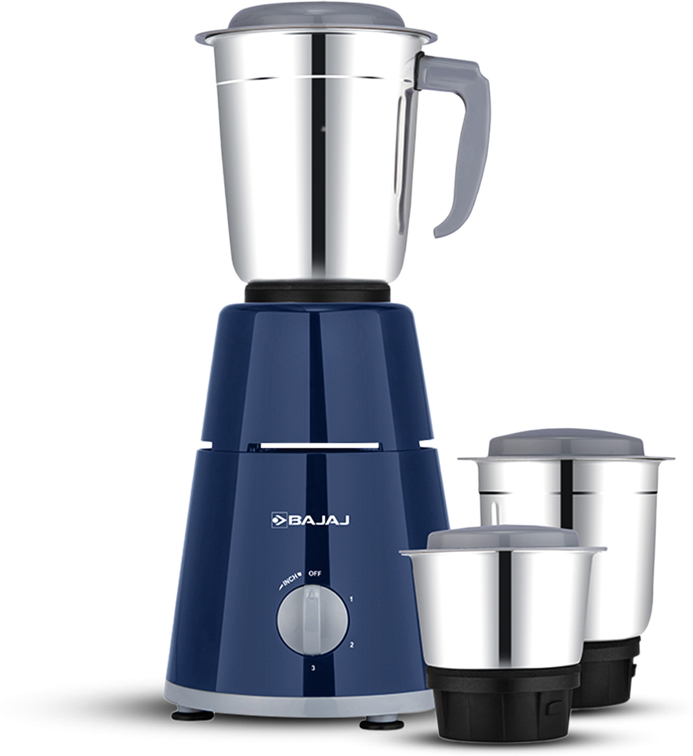 Bajaj GX1 500 Mixer Grinder 3‑Jar Set – Blue, 44% Off