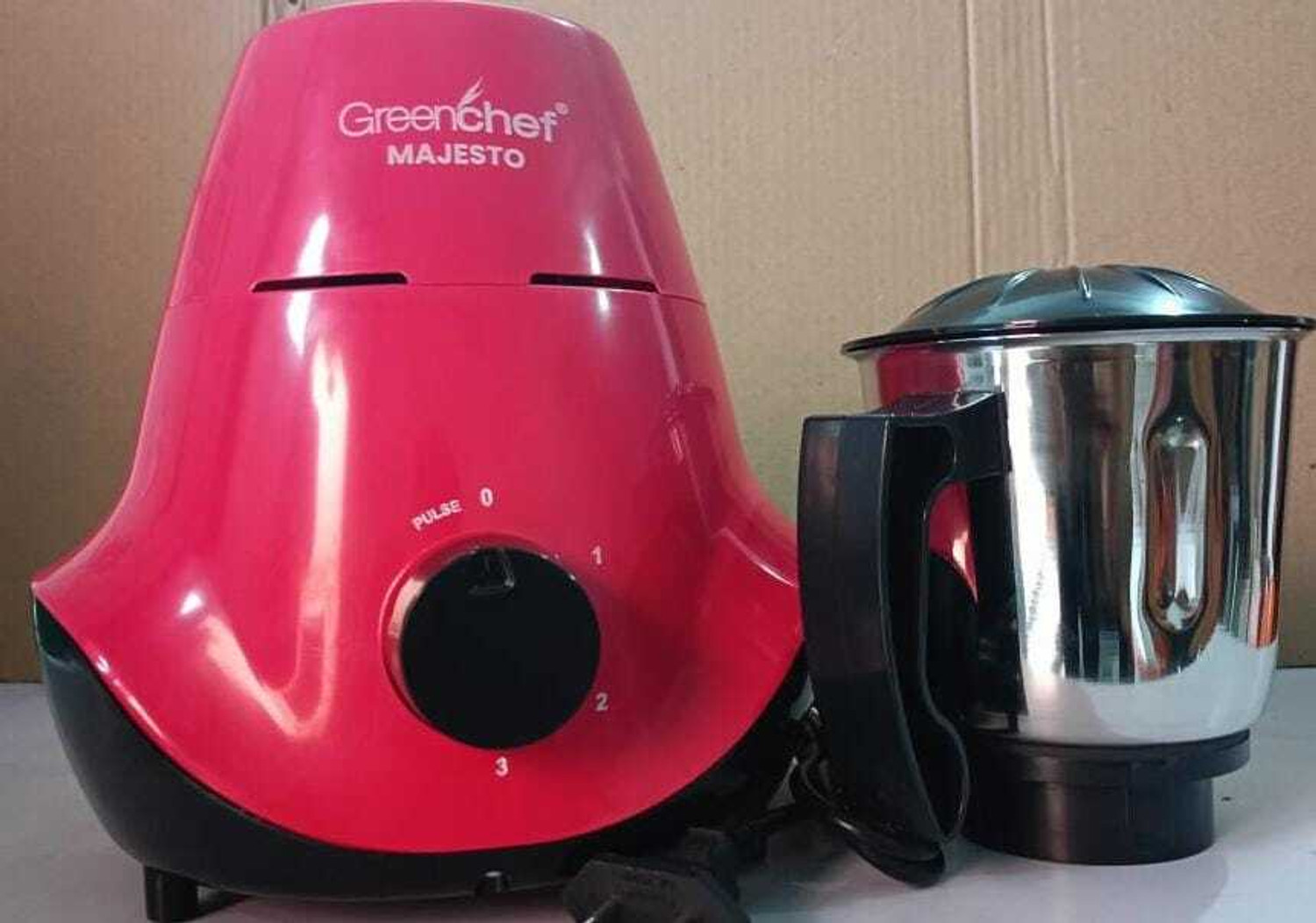 Image of Greenchef Majesto Mixture Grinder 600 W Mixer Grinder (Majesto Mixture Grinder | 3 Jars | Pink & Black)