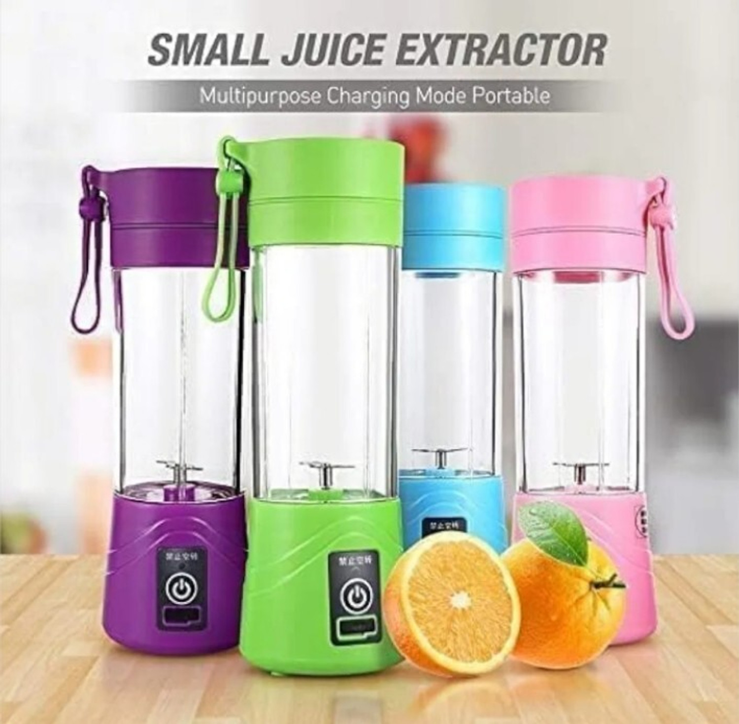 Image of ons Electric juice mixer,Personal Smoothie Maker,Mini Fruit Mixer for Shakes 25 W Juicer Mixer Grinder (Portable Electric Juicer - USB Rechargeable with 6 Blades, 3 Speed Setting@2 | 1 Jar | Multicolor)