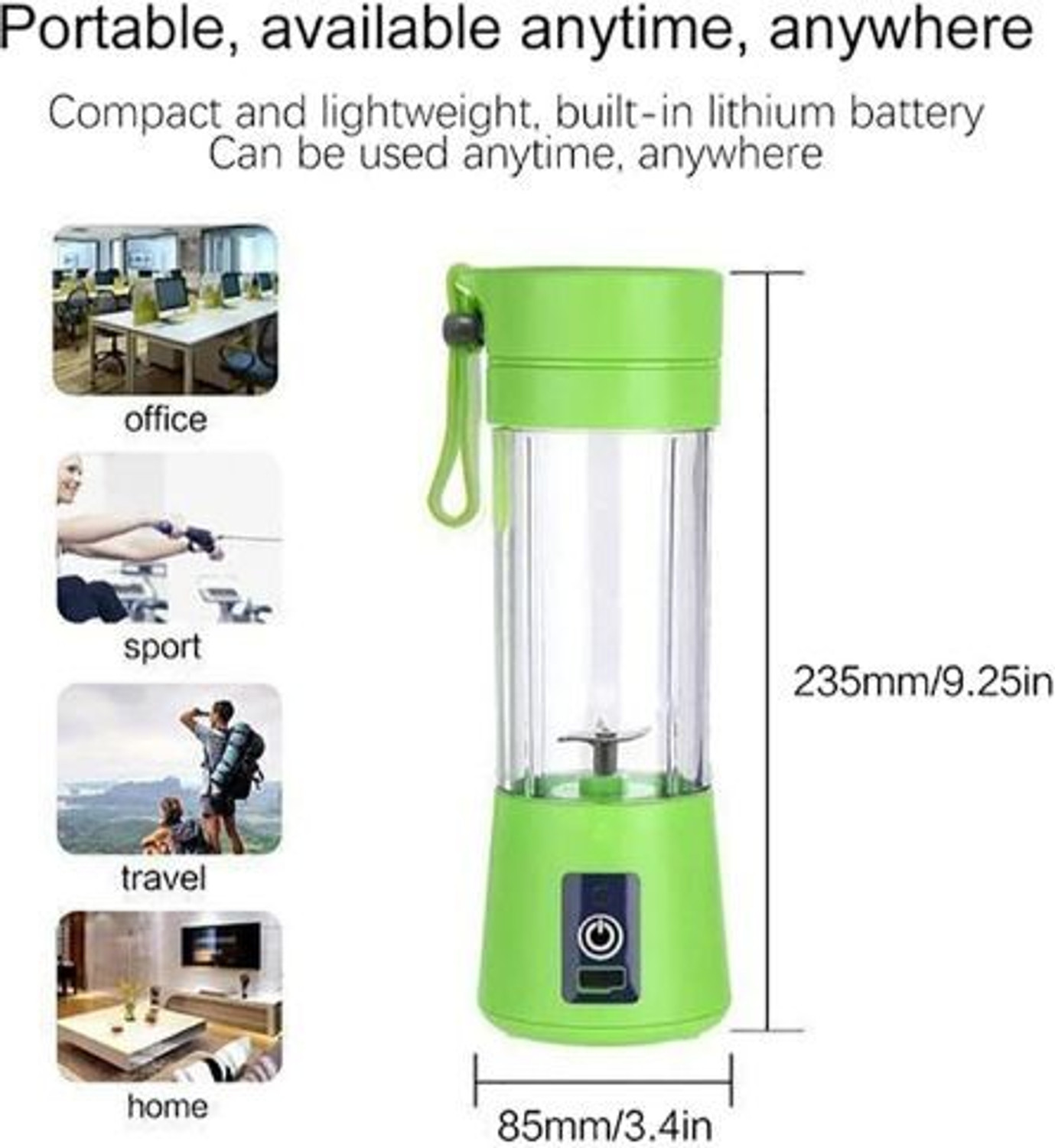 Image of Radhe Pro Fruit Juicer 200 W Juicer Mixer Grinder (AE 945A PORTABLE BLENDER FOR SMOOTHIES SHAKES FOR OFFICE,GYM,TREKKING,HOME USE | 1 Jar | Multicolor)