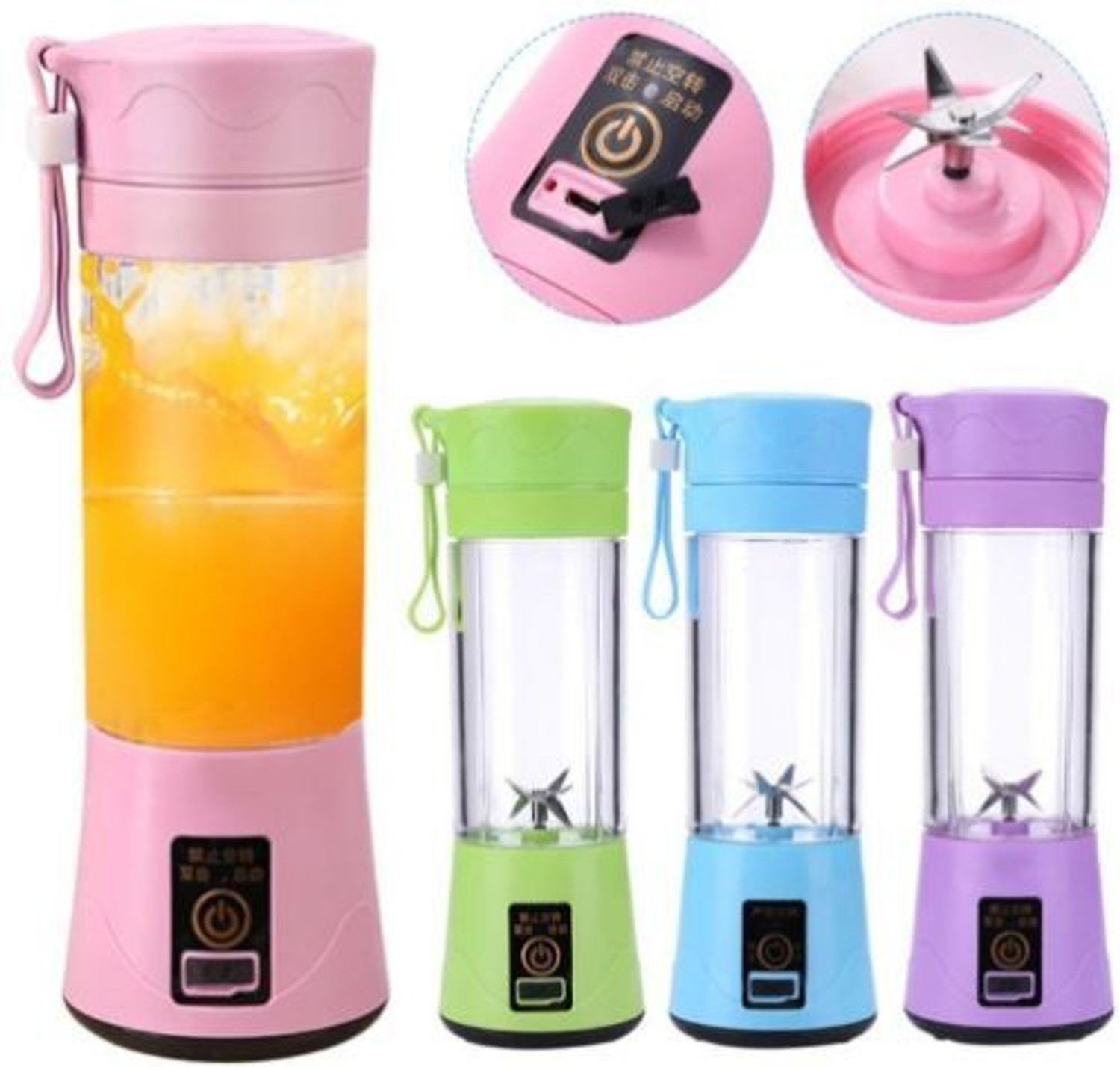 Image of Modexa Global Pro Fruit Juicer 200 W Juicer Mixer Grinder (ASE 874A BlendLife Juice With Sipper For Juices, Shakes, Smoothies, Baby Food | 1 Jar | Multicolor)