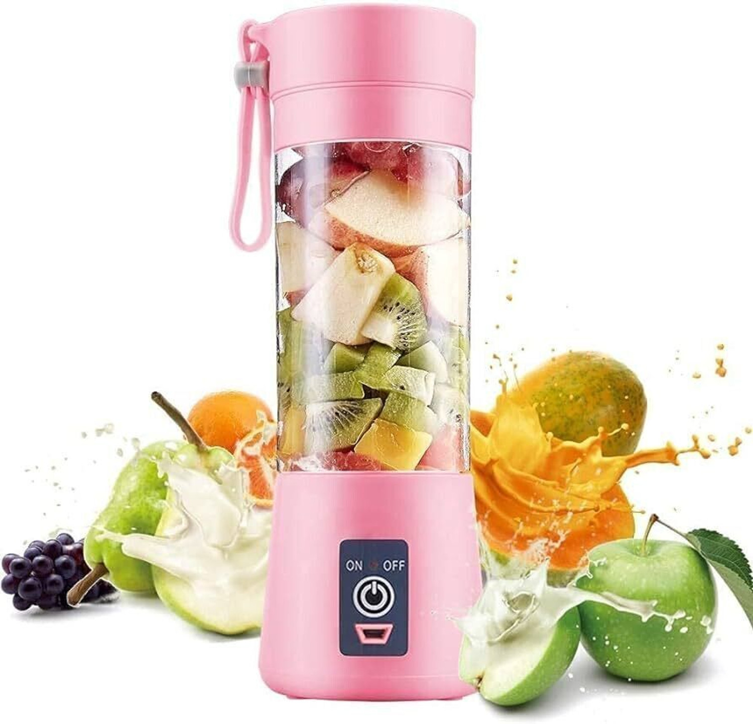Image of princemarkett Pro Fruit Juicer 200 W Juicer Mixer Grinder (AK 918A PORTABLE BLENDER FOR SMOOTHIES SHAKES FOR OFFICE,GYM,TREKKING,HOME USE | 1 Jar | Multicolor)