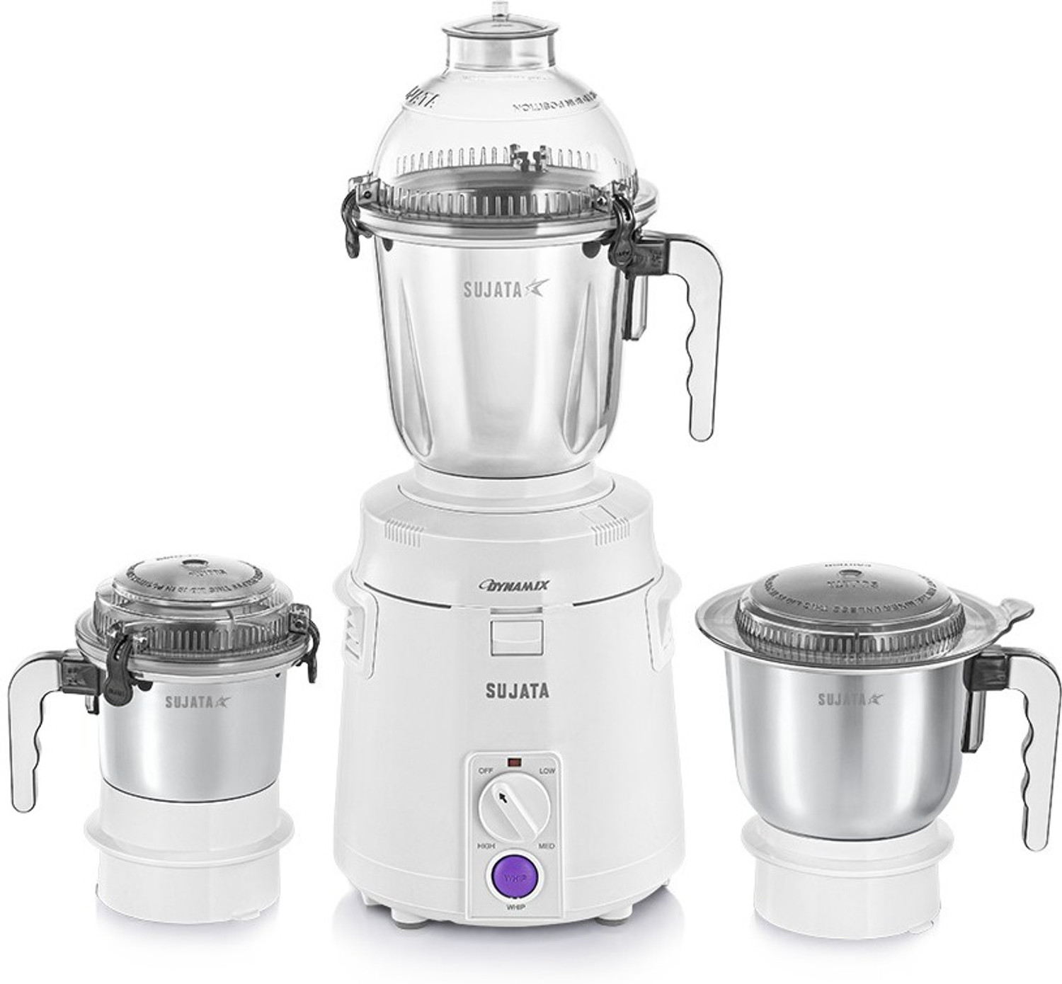 Sujata Dynamix 900W Mixer Grinder – 3 Jars, White – ₹6,526