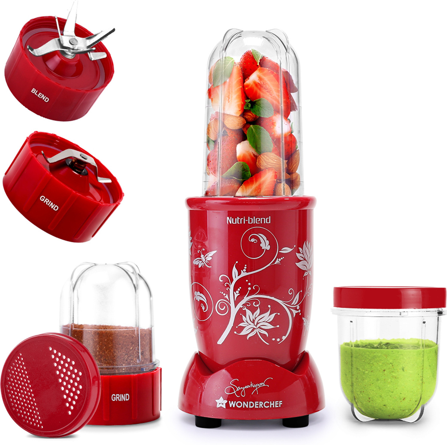 WONDERCHEF Nutri Blend, 22000 RPM Mixer Grinder, Blender, Stainless St