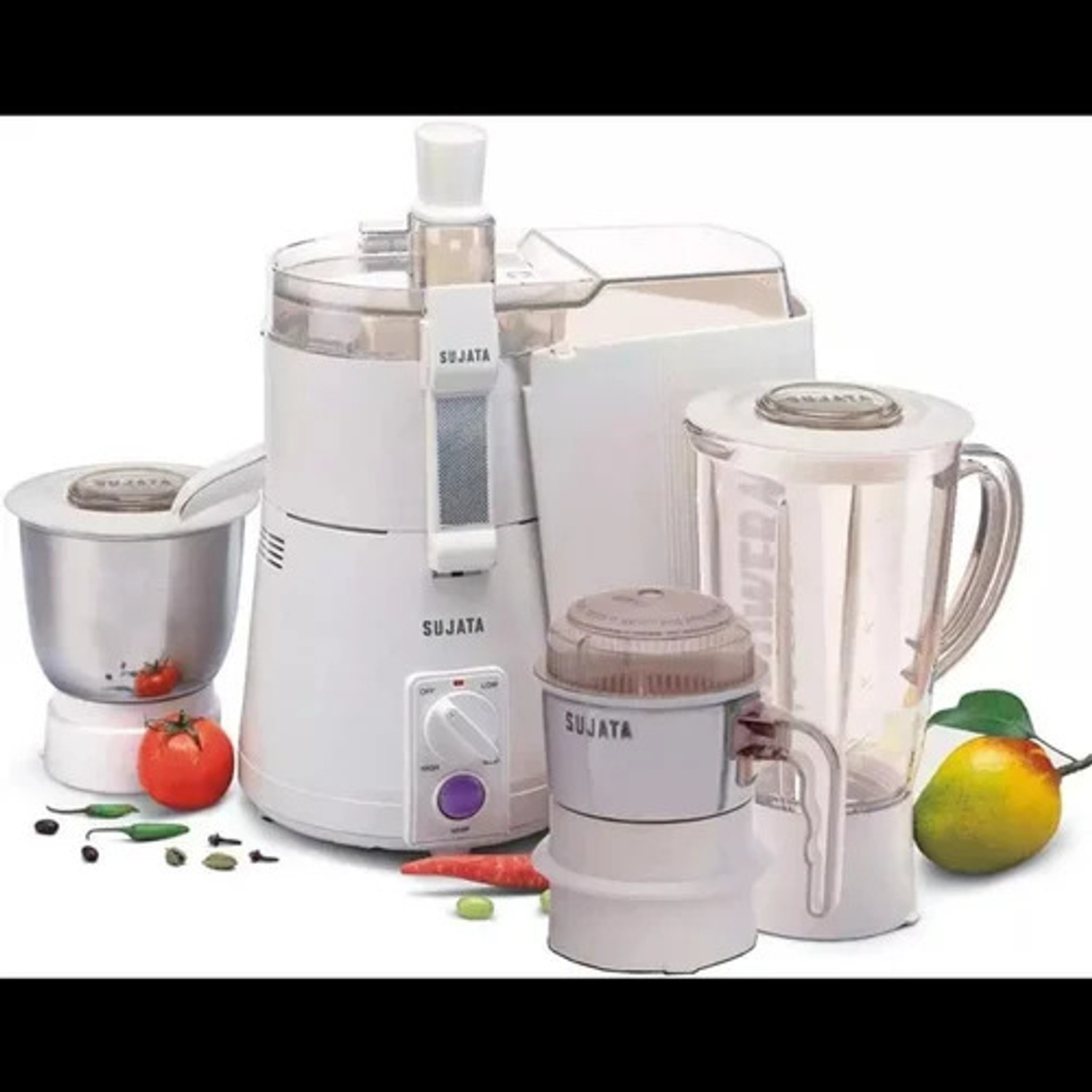SUJATA POWERMATIC PLUS WITH With Free Chutney Jar 900 Juicer Mixer
