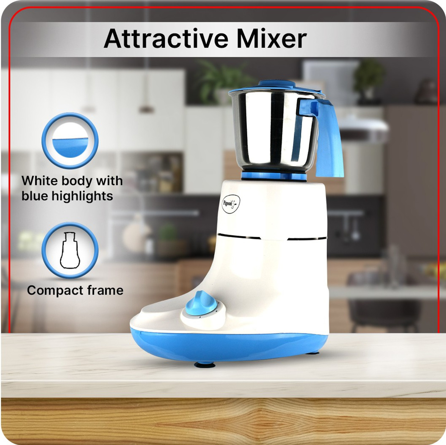 Pigeon glory 550 w mixer grinder hot sale