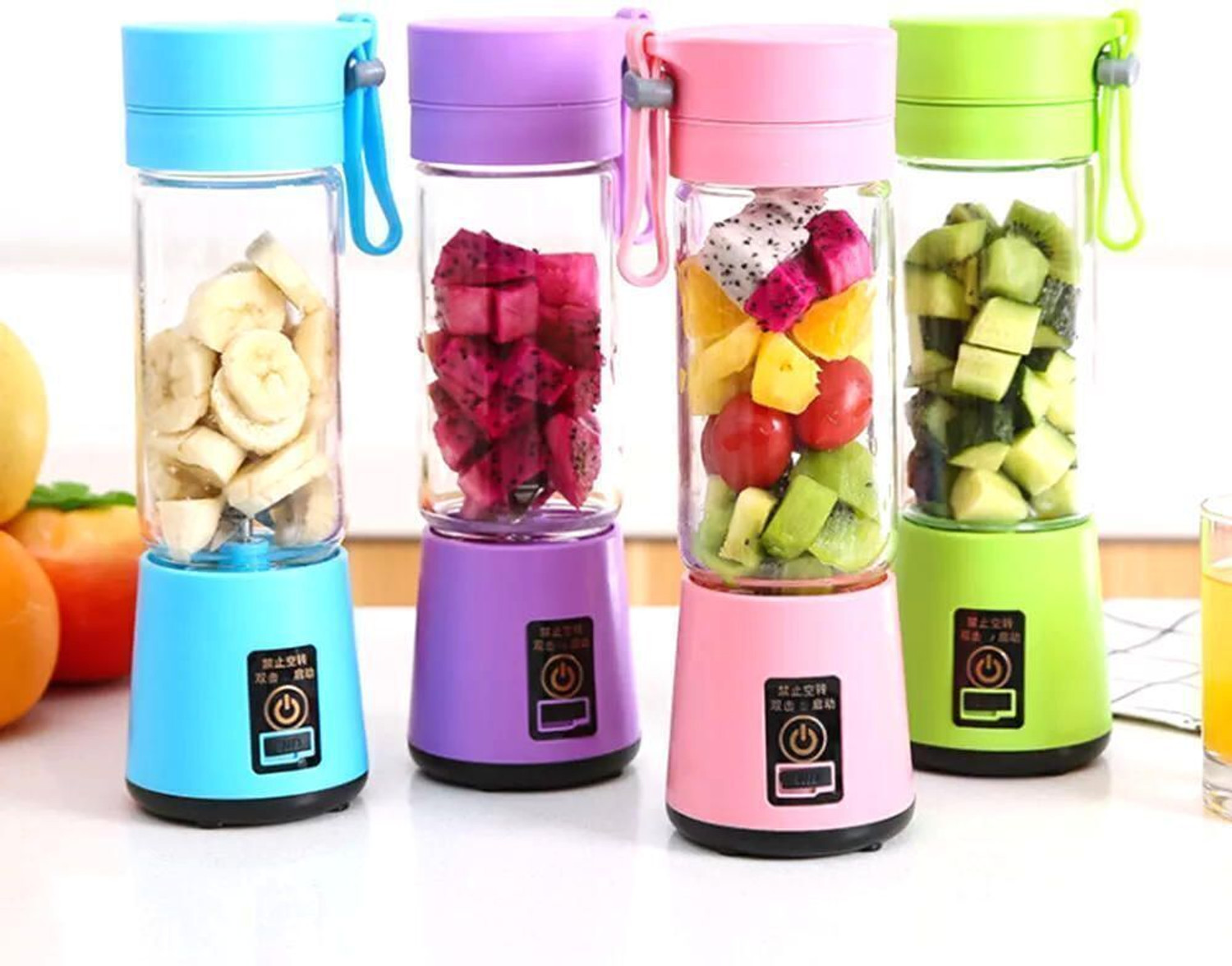 Image of APNA STORE Electric Fruit Juicer Maker USB Rechargeable Mini Juicer Mixer GrinderLG5 350 W Juicer Mixer Grinder (Electric Fruit Juicer Maker USB Rechargeable Mini Juicer Mixer GrinderLG5 | 1 Jar | Multicolor)